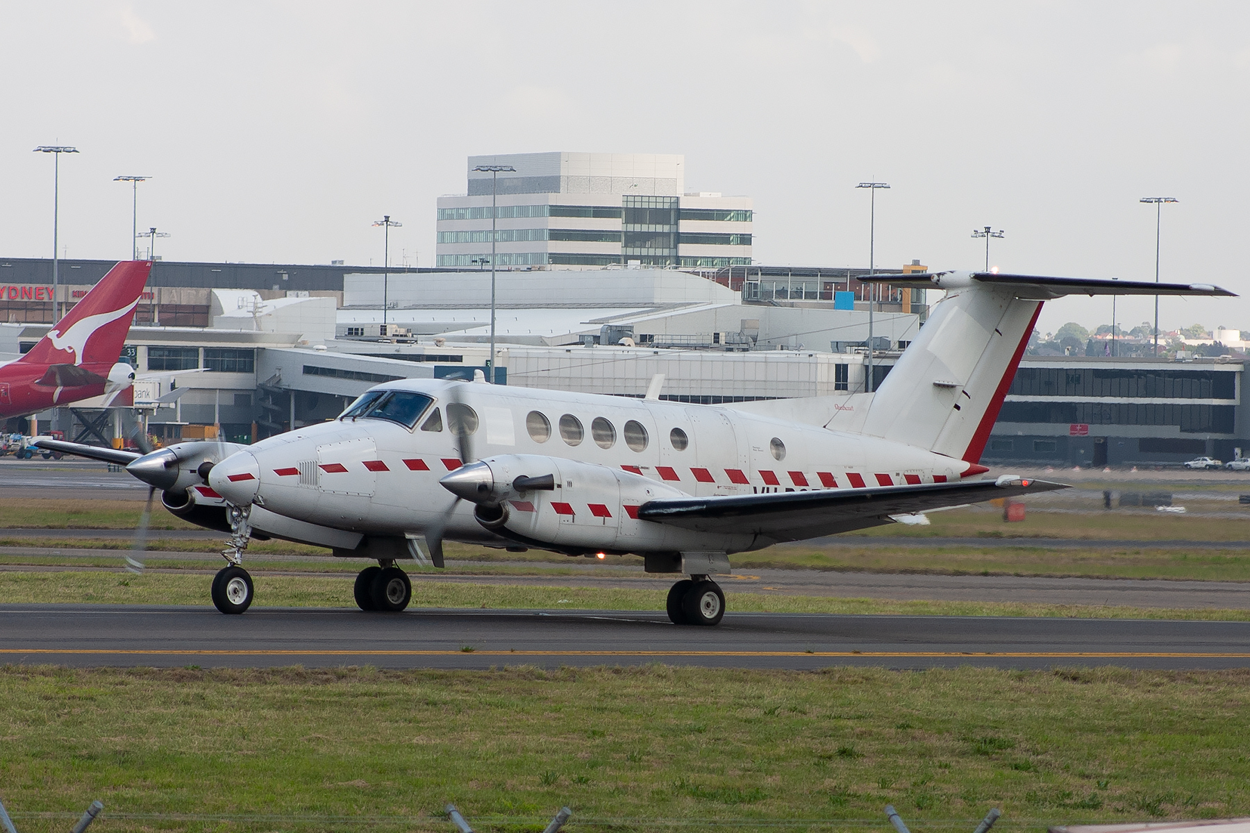 RFDS - Royal Flying Doctor Service Beech King Air 200C VH-BQR at Kingsford Smith