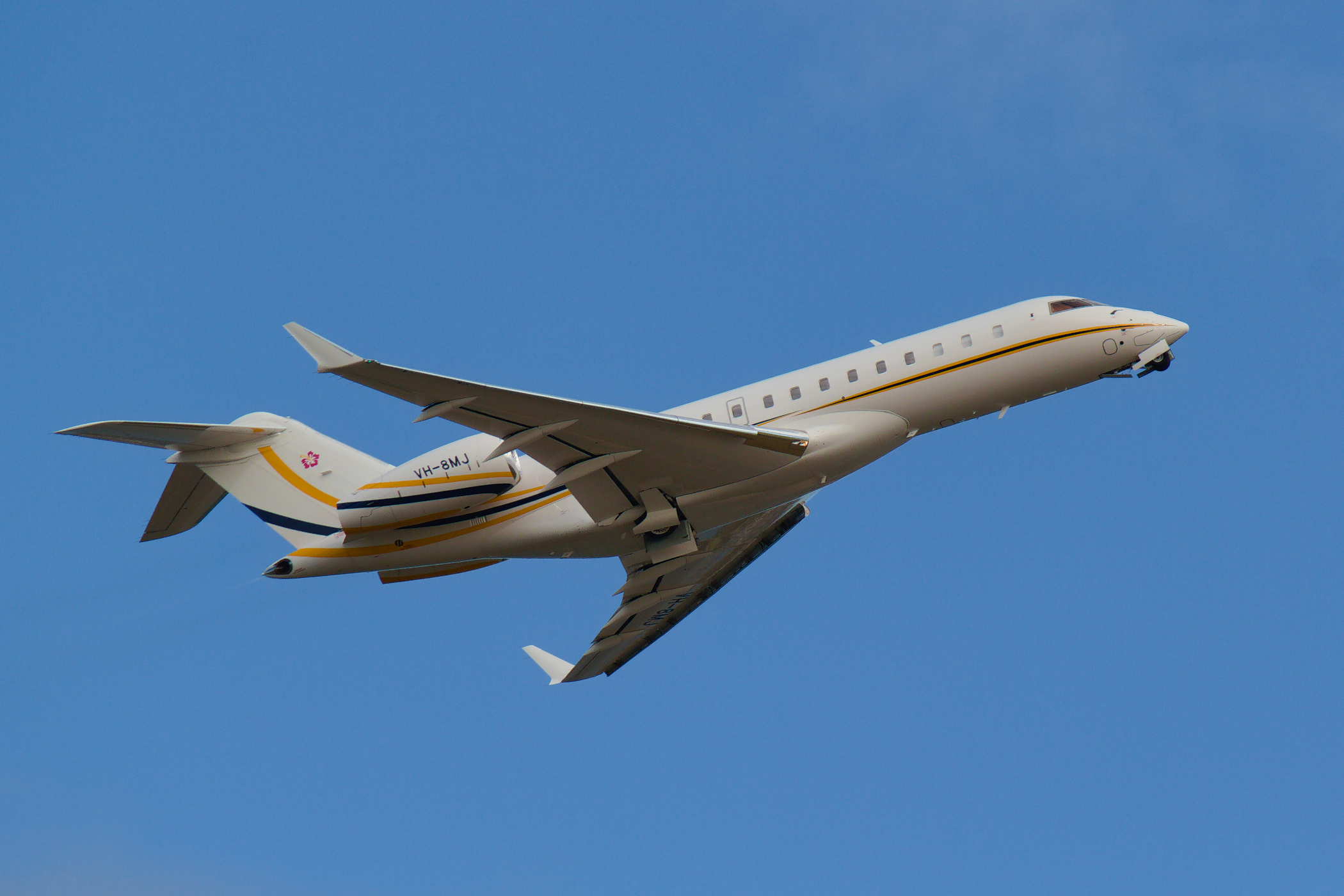 Business Aviation Solutions (Pty) Bombardier Global XRS VH-8MJ at Kingsford Smith