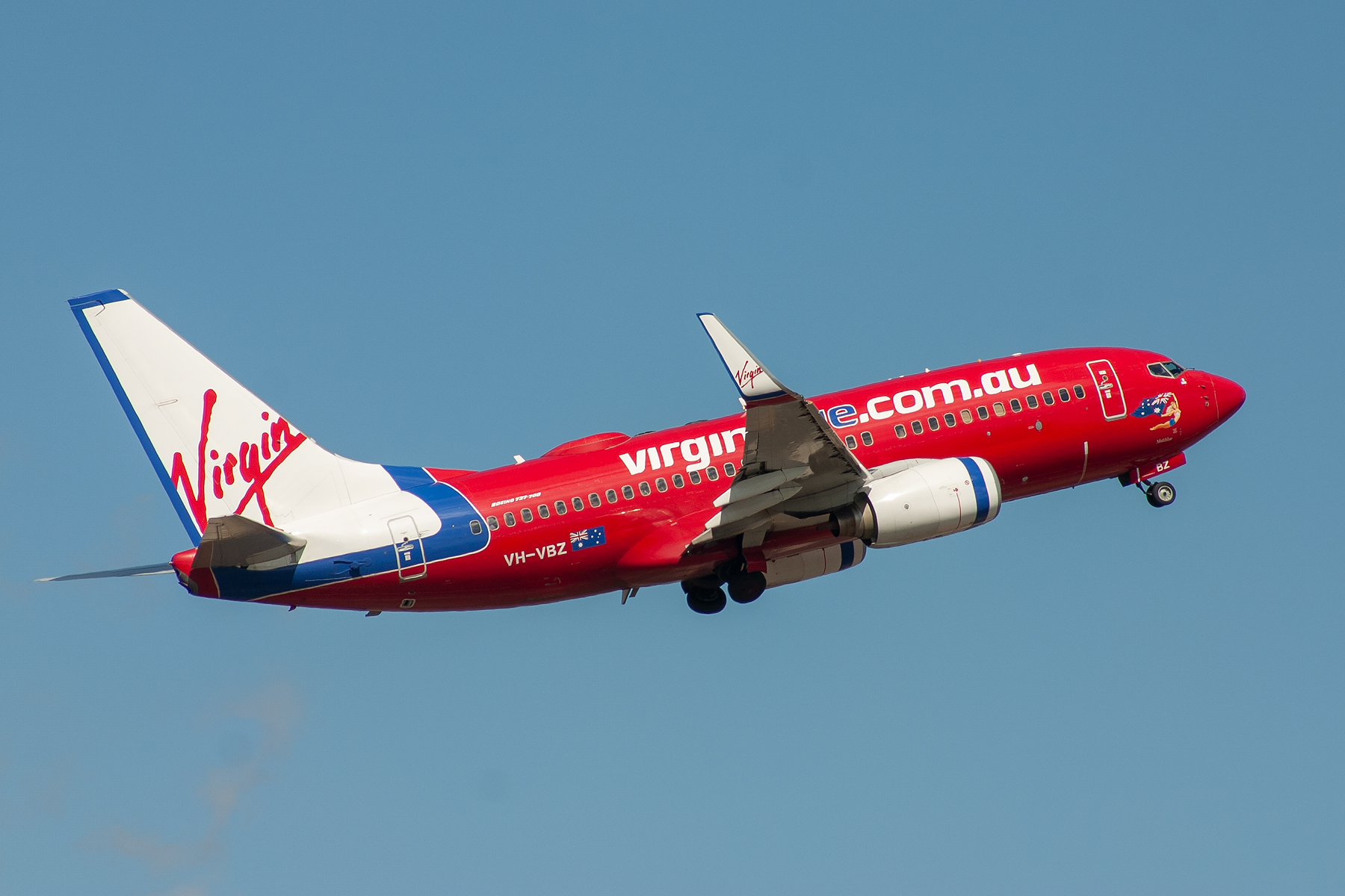 Virgin Blue Airlines Boeing 737-700 VH-VBZ at Kingsford Smith