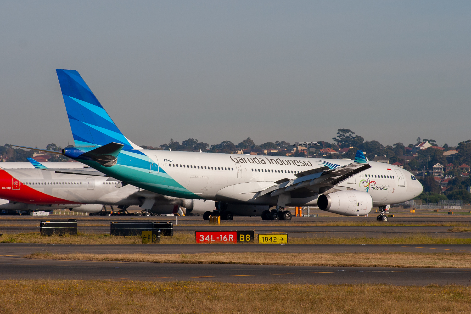 Garuda Indonesia Airbus A330-200 PK-GPI at Kingsford Smith