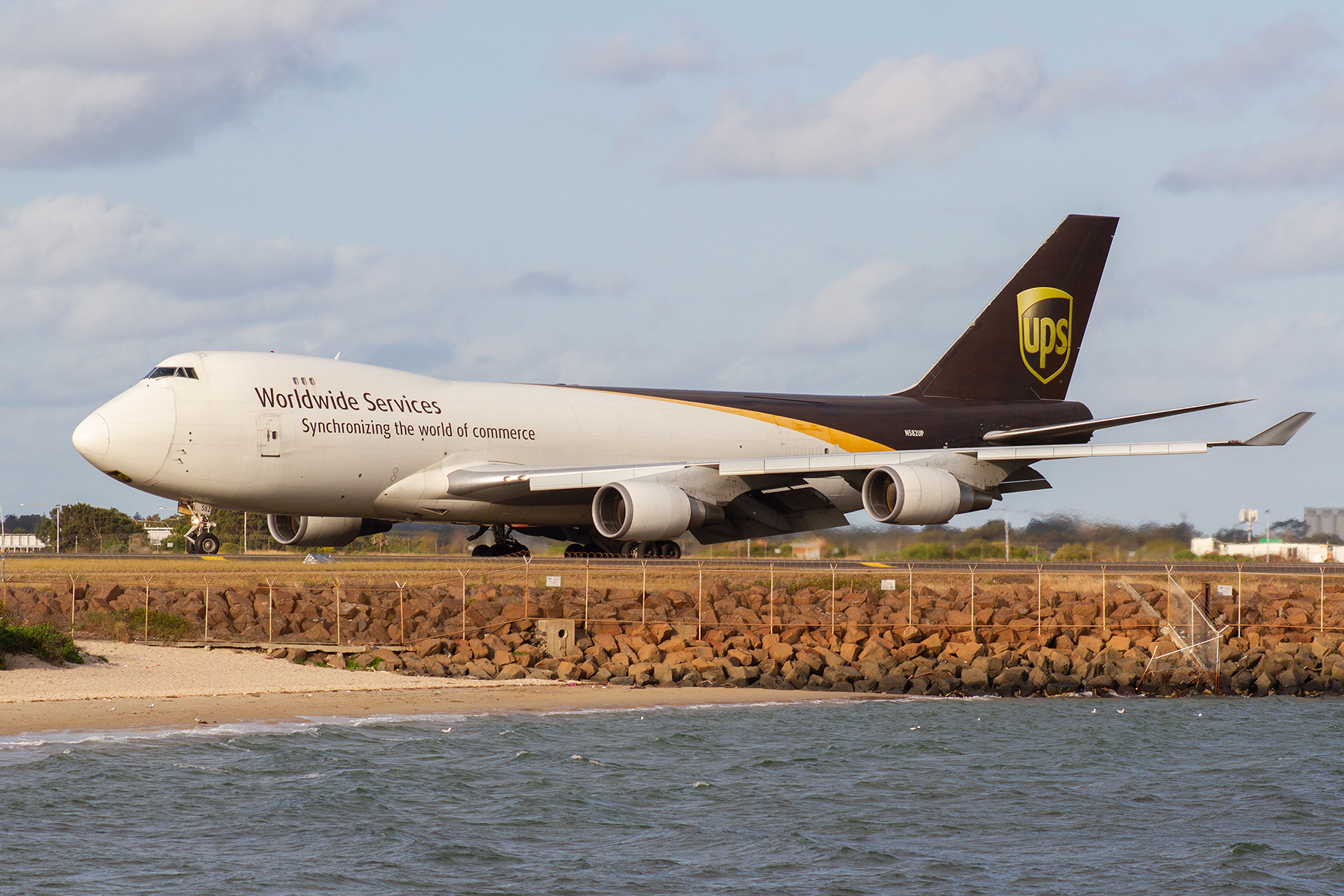 UPS Boeing 747-400F N582UP at Kingsford Smith