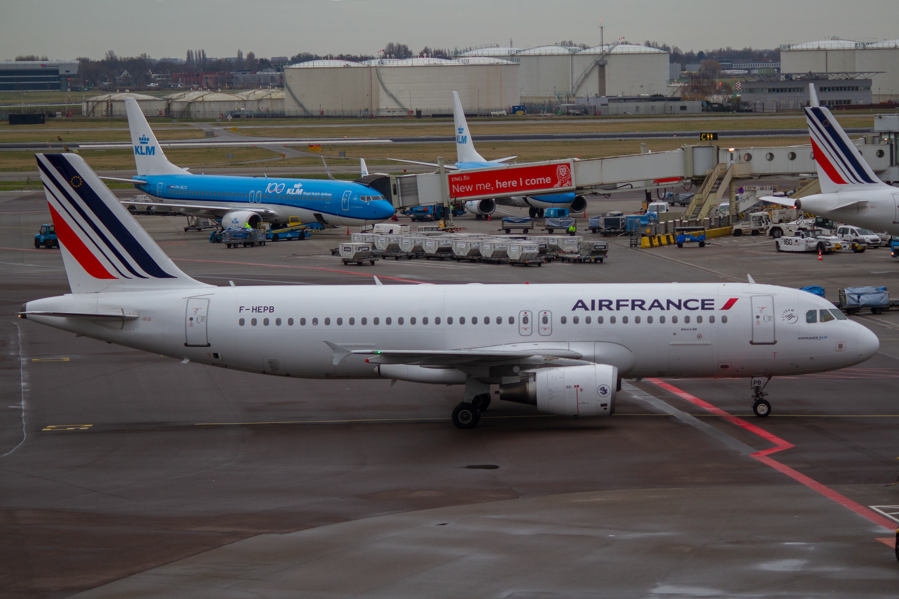 Air France Airbus A320-200 F-HEPB at Schiphol