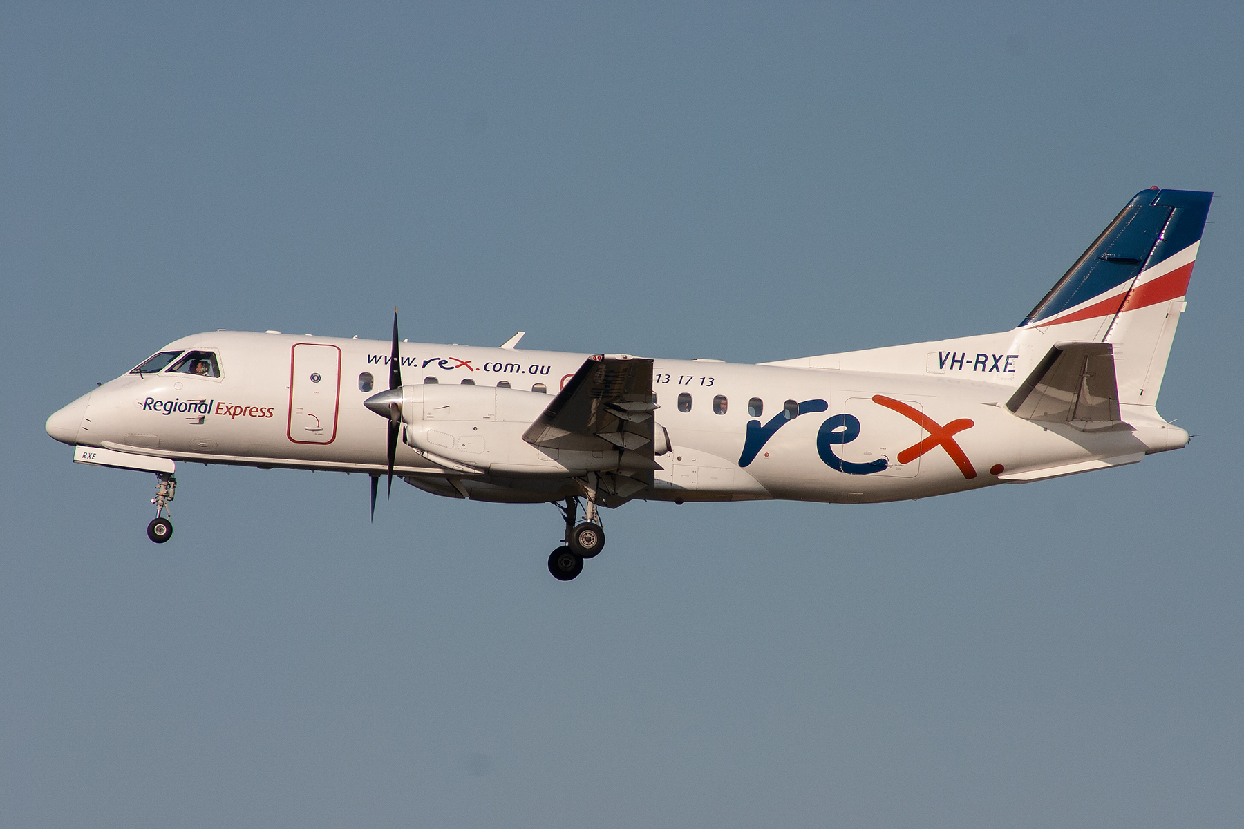 Rex Airlines Saab 340B VH-RXE at Kingsford Smith