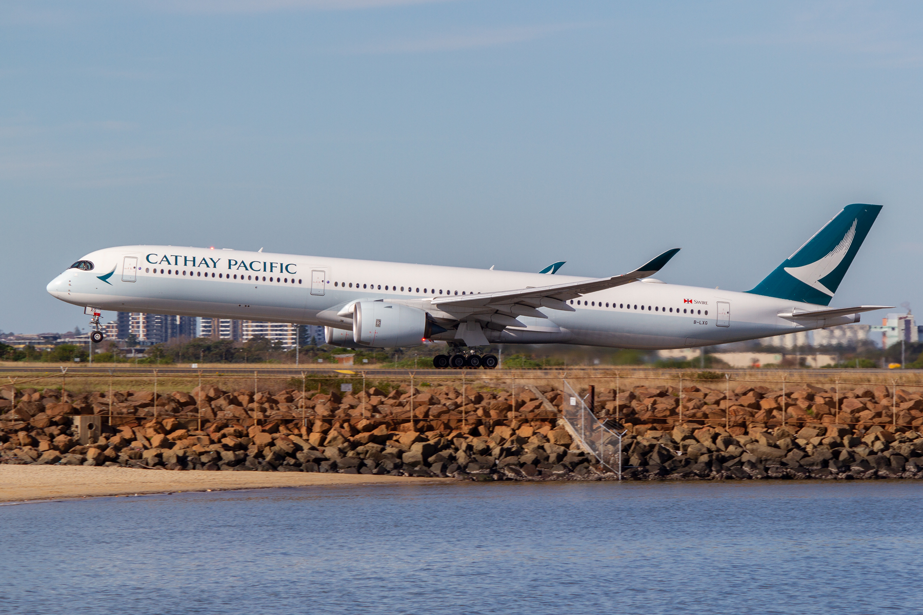 Cathay Pacific Airways Airbus A350-1000 B-LXG at Kingsford Smith