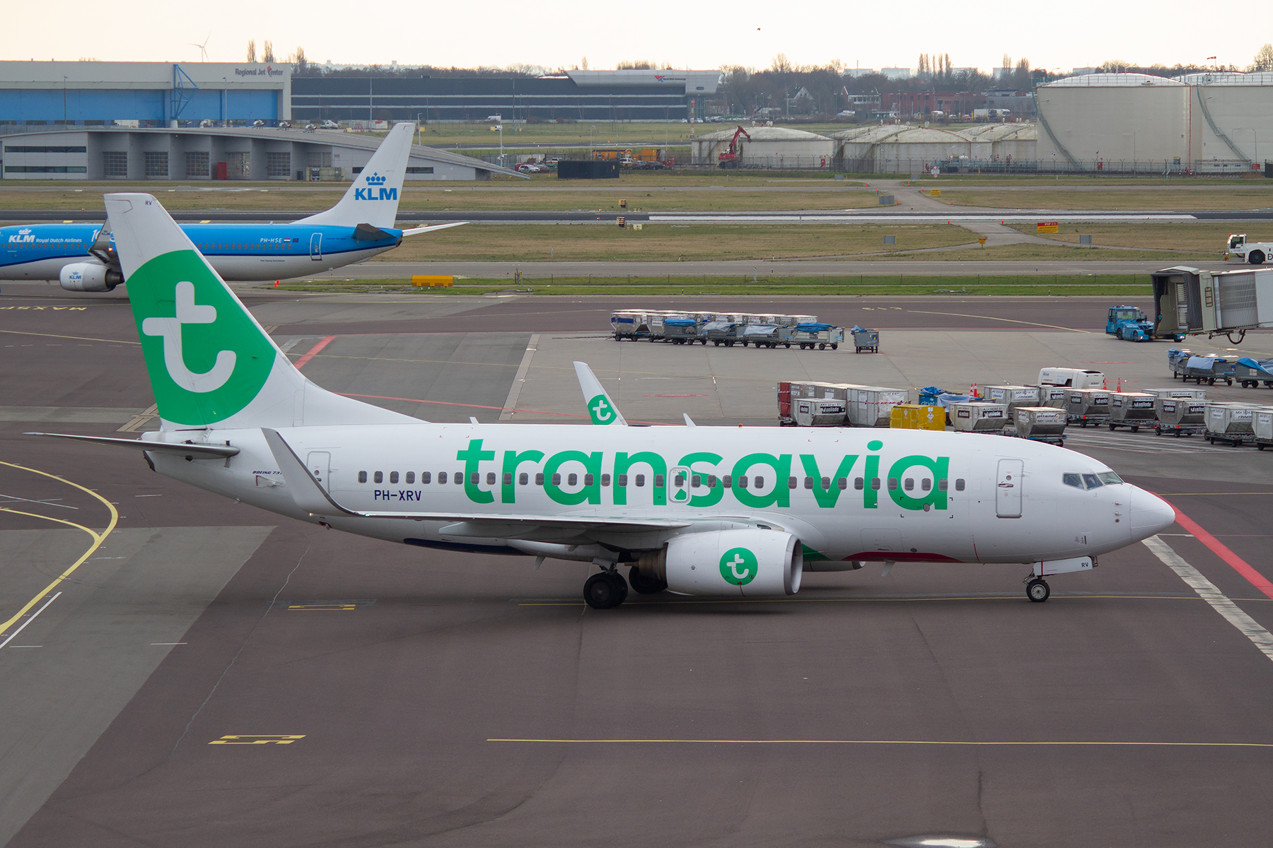 Transavia Airlines Boeing 737-700 PH-XRV at Schiphol