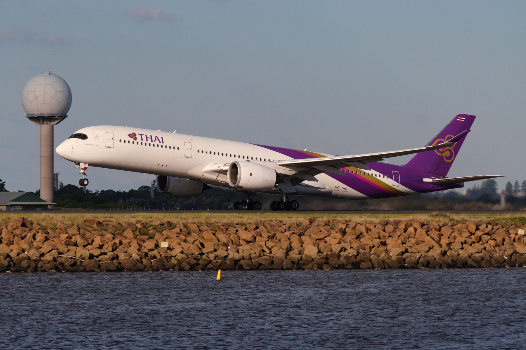 Thai AW International Airbus A350-900 HS-THD at Kingsford Smith