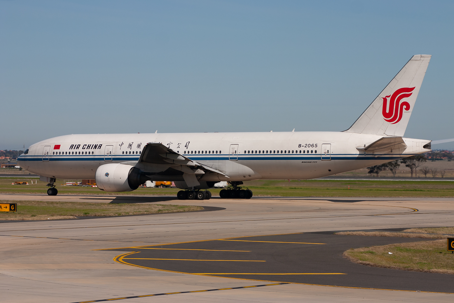 Air China Boeing 777-200 B-2065 at Tullamarine