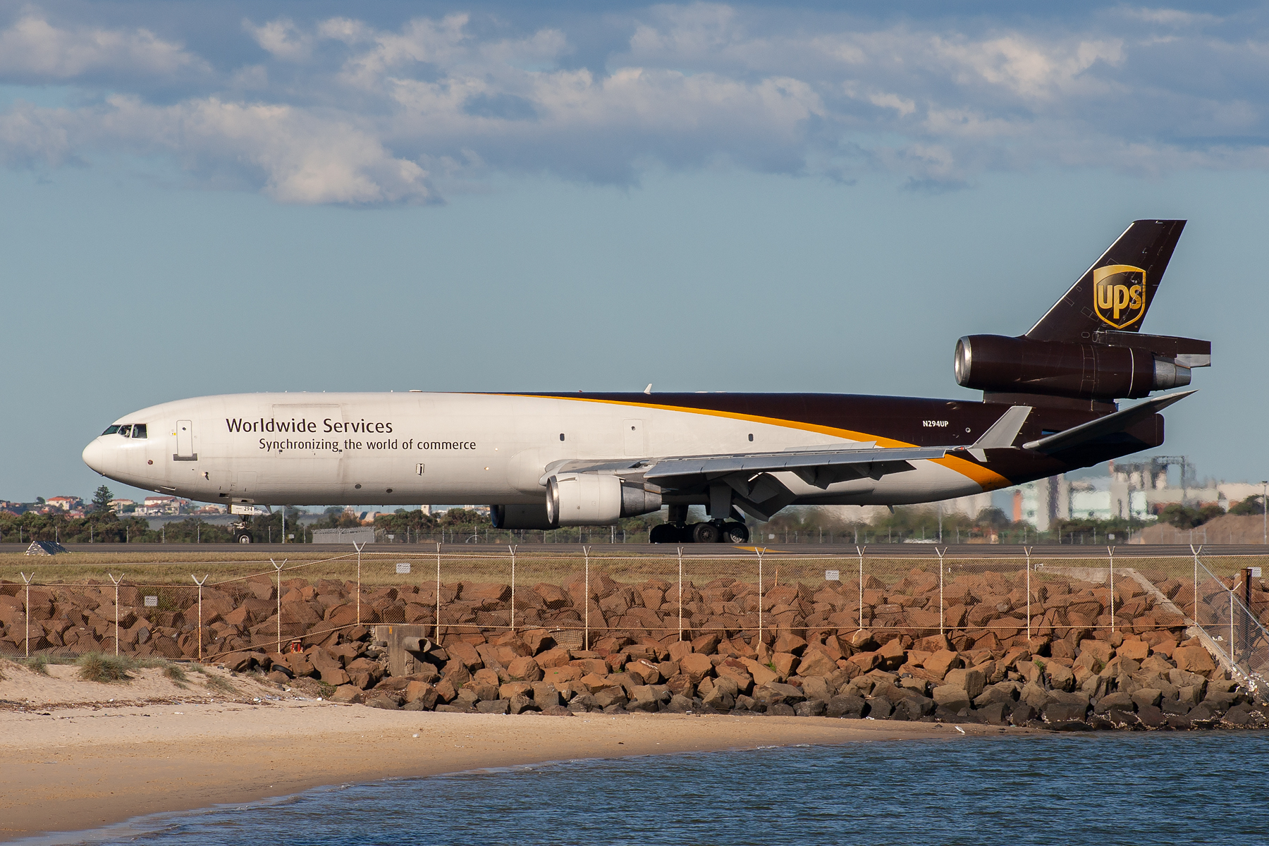 UPS McDonnell Douglas MD11 N294UP at Kingsford Smith