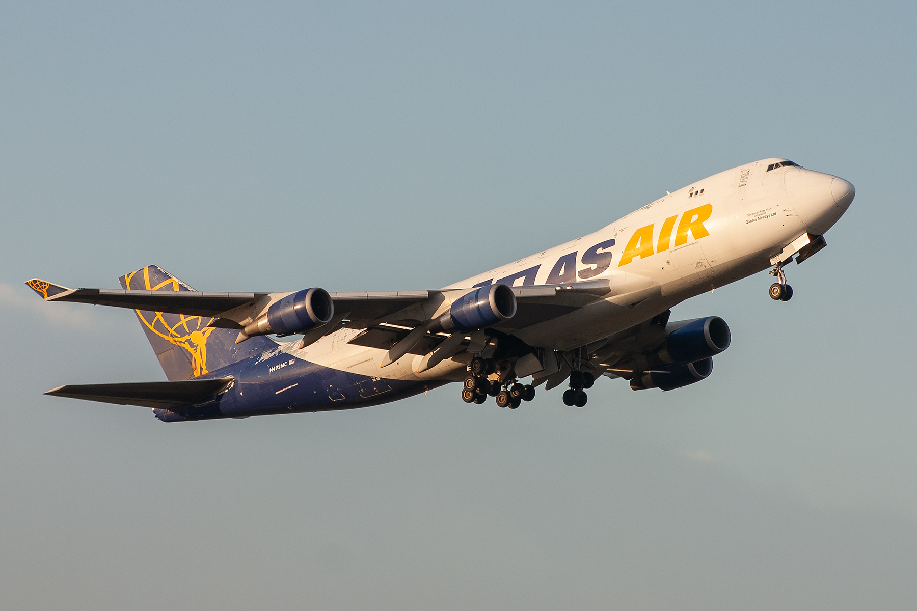 Atlas Air Boeing 747-400F N492MC at Kingsford Smith