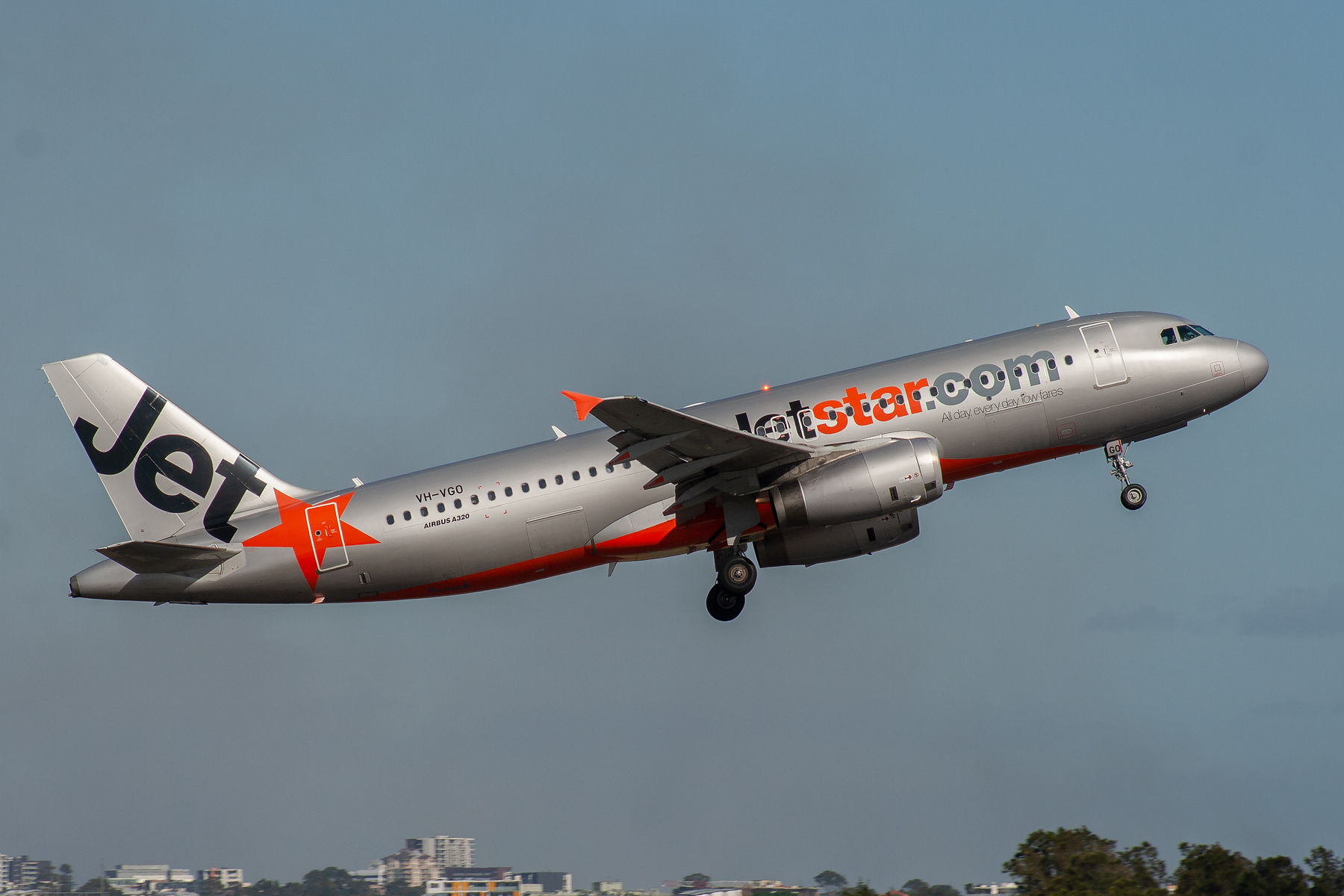 Jetstar Airways Airbus A320-200 VH-VGO at Kingsford Smith