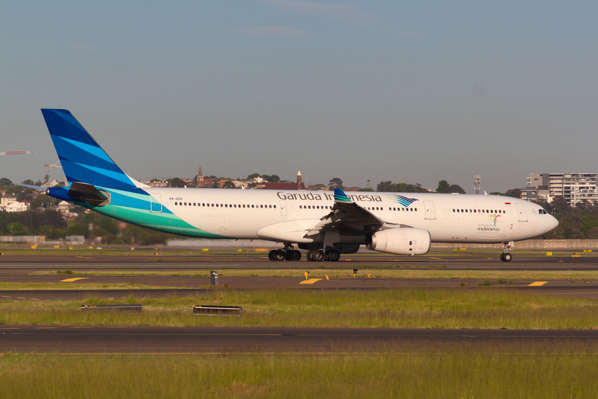 Garuda Indonesia Airbus A330-300 PK-GPR at Kingsford Smith