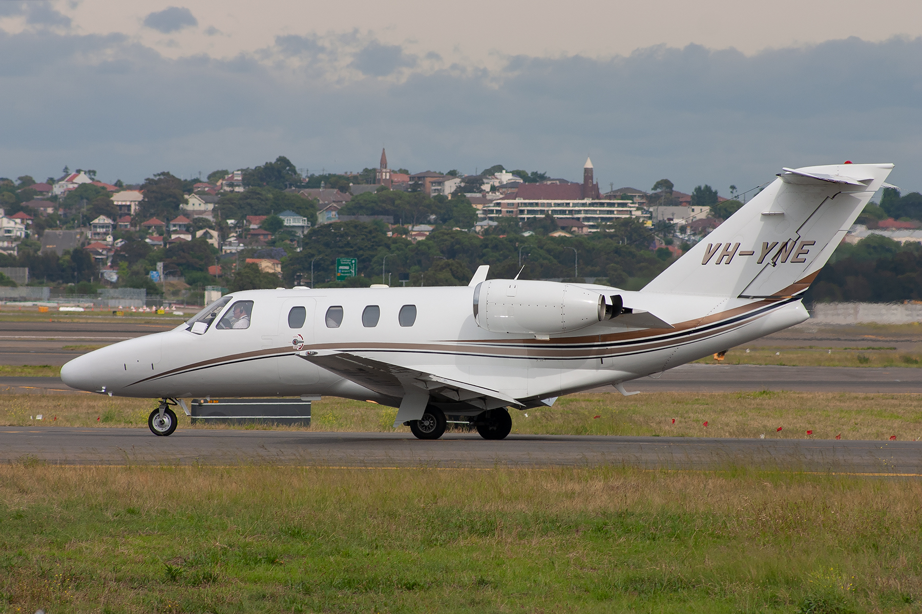 Celijet Aviation Solutions (Pty) Cessna CitationJet VH-YNE at Kingsford Smith