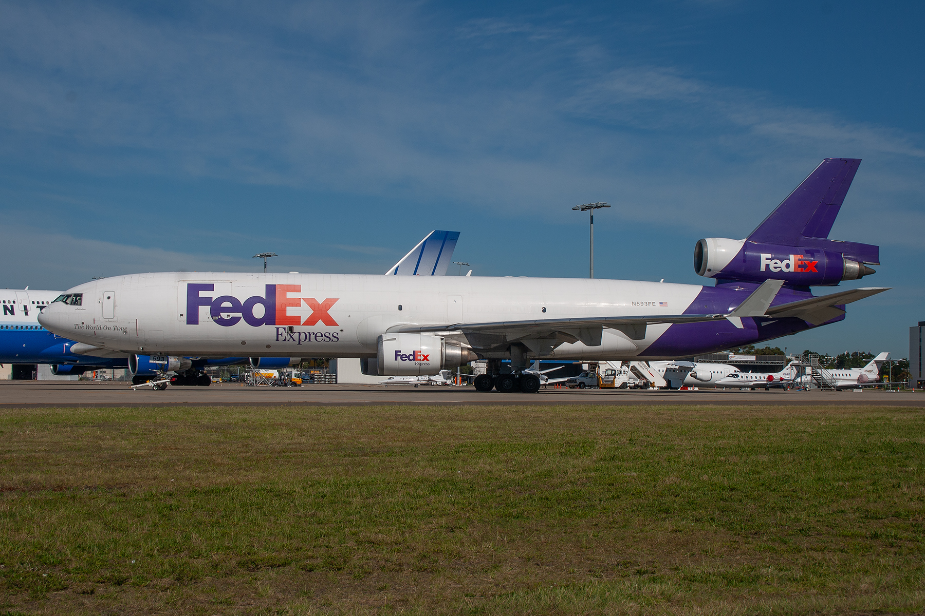 Federal Express McDonnell Douglas MD11 N593FE at Kingsford Smith