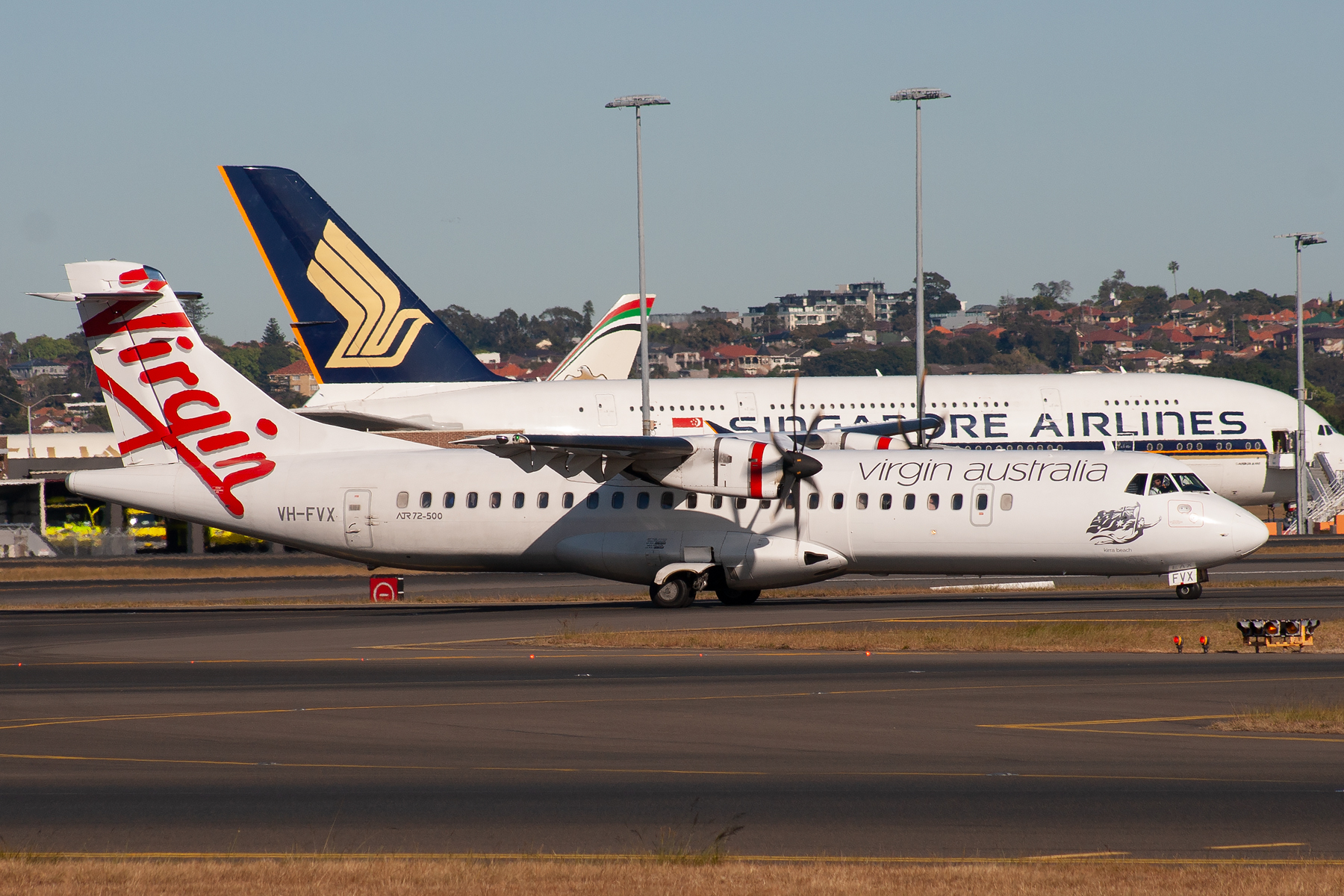 Virgin Australia Airlines ATR ATR72-200A VH-FVX at Kingsford Smith