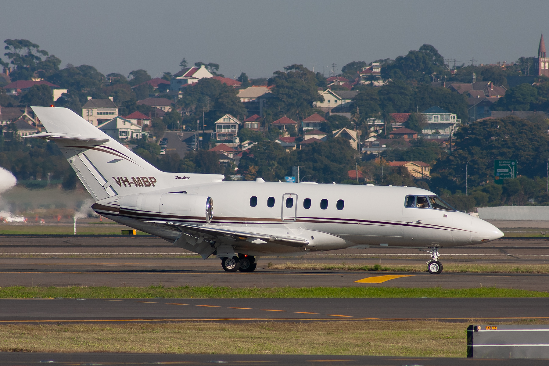 Marcplan Charter (Pty) British Aerospace HS125-800XP VH-MBP at Kingsford Smith