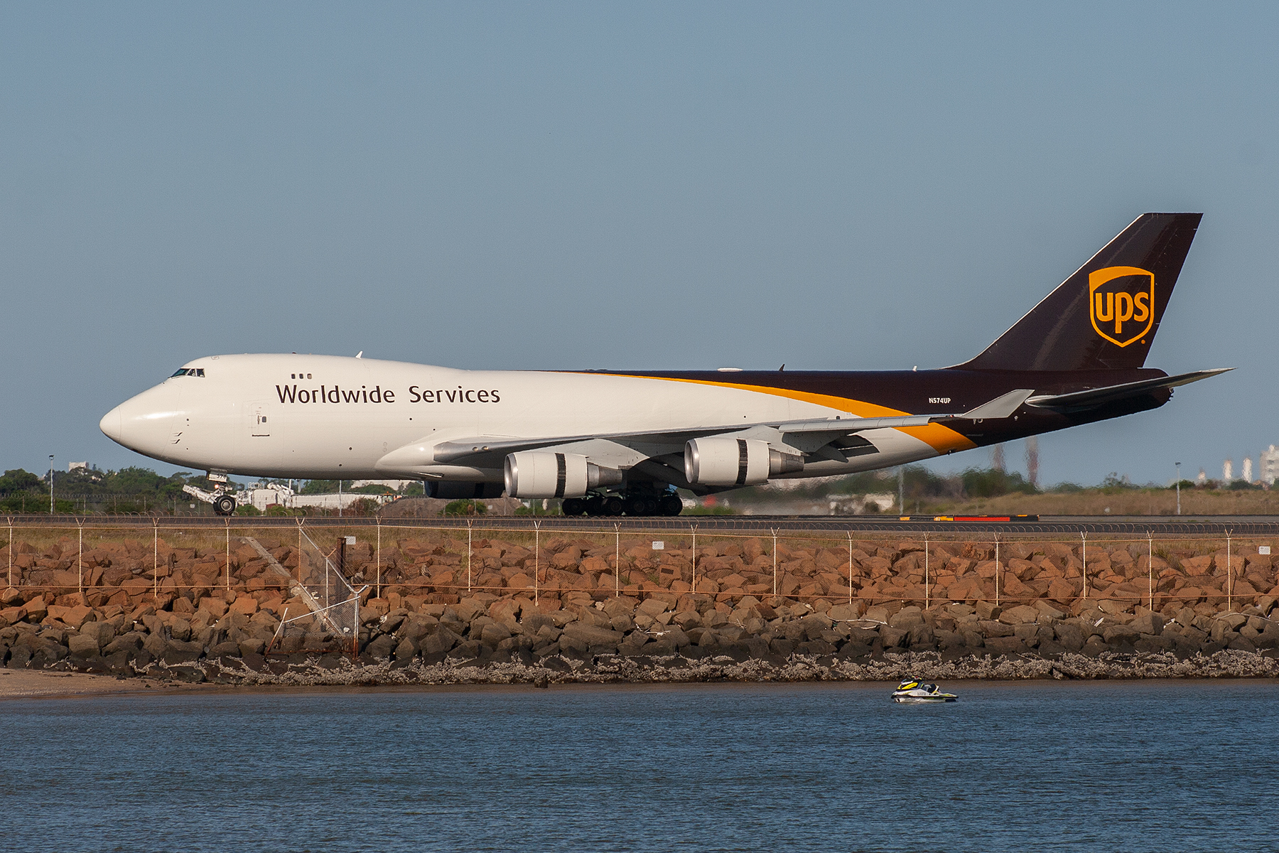UPS Boeing 747-400F N574UP at Kingsford Smith