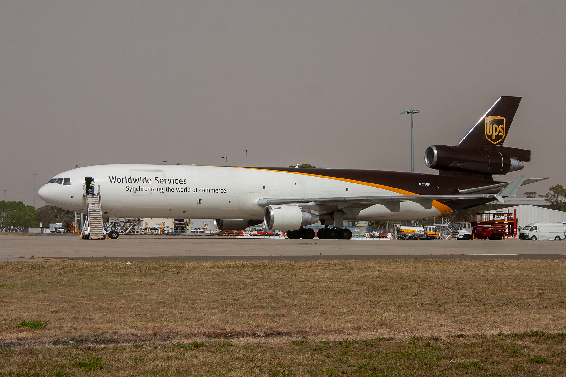 UPS McDonnell Douglas MD11 N295UP at Kingsford Smith