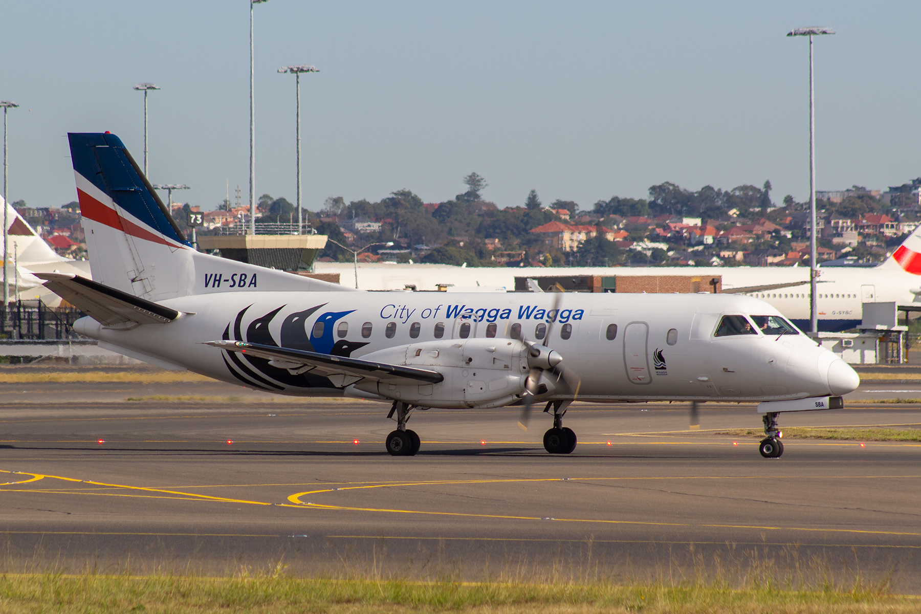 Rex Airlines Saab 340B VH-SBA at Kingsford Smith