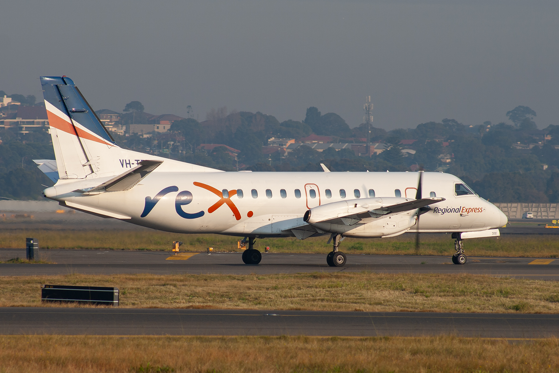 Rex Airlines Saab 340B VH-TRX at Kingsford Smith