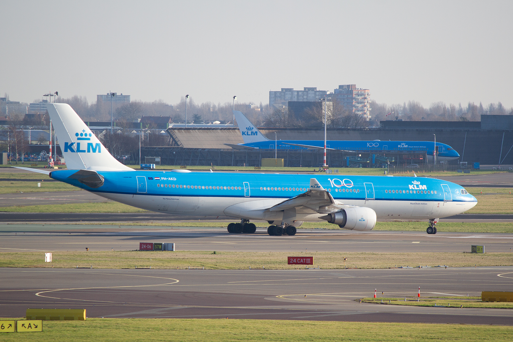 KLM Airbus A330-300 PH-AKD at Schiphol