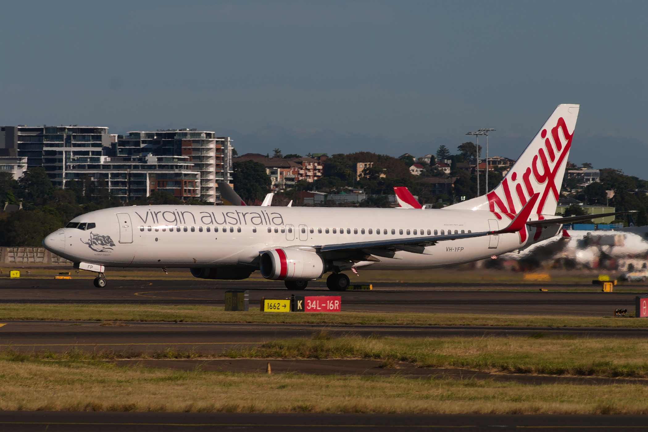 Virgin Australia Airlines Boeing 737-800 VH-YFP at Kingsford Smith