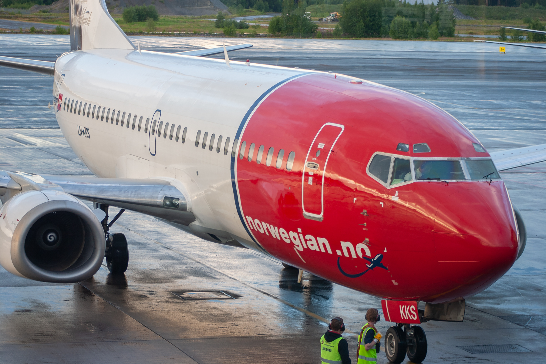 Norwegian Air Shuttle Boeing 737-300 LN-KKS at Gardermoen