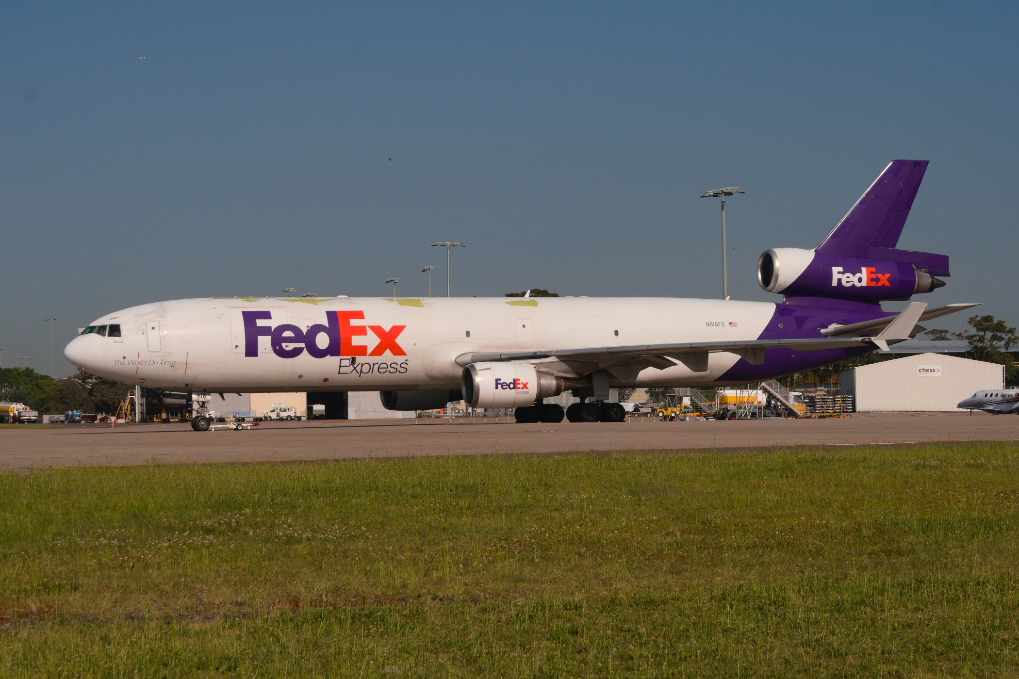 Federal Express McDonnell Douglas MD11F N616FE at Kingsford Smith