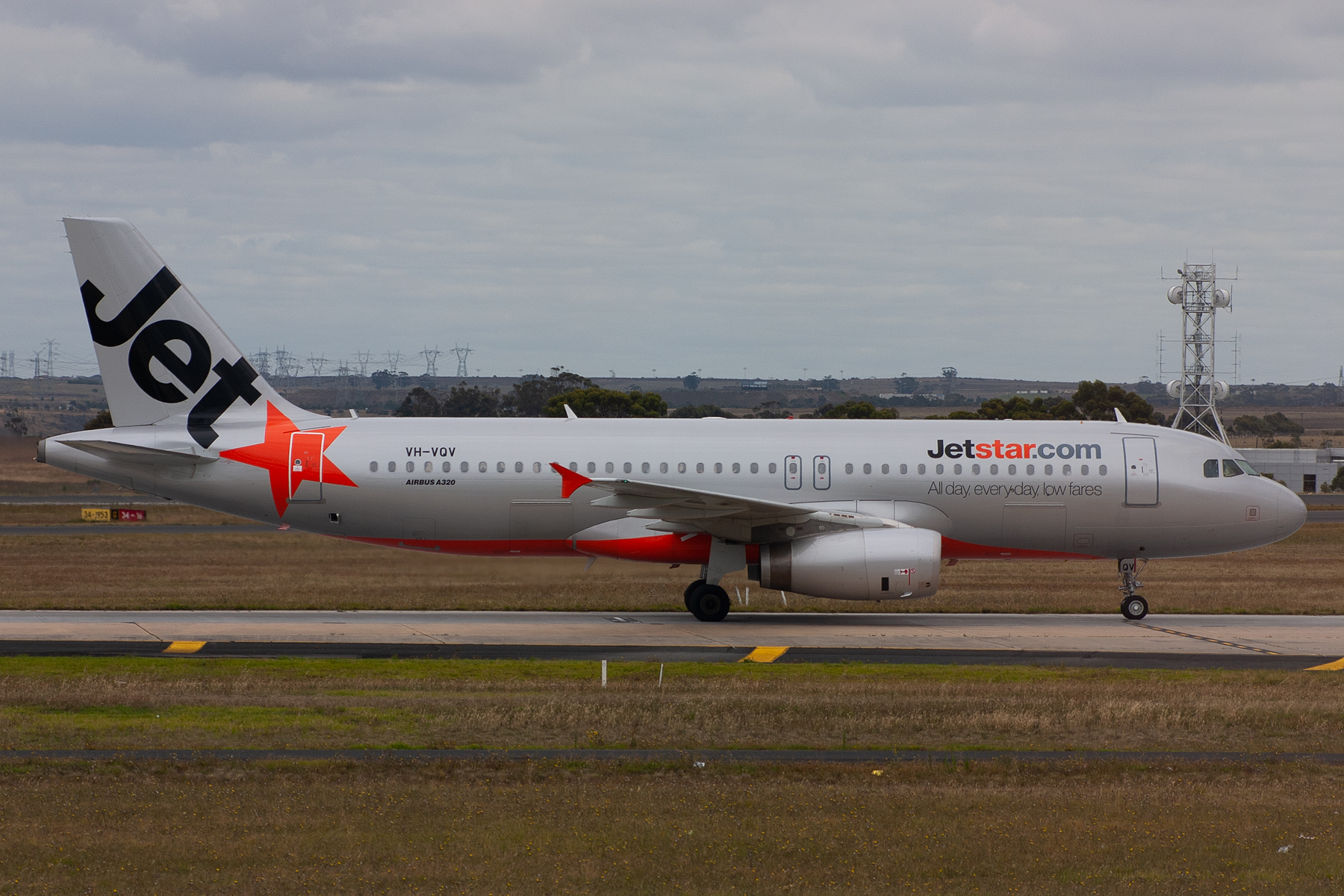 Jetstar Airways Airbus A320-200 VH-VQV at Tullamarine