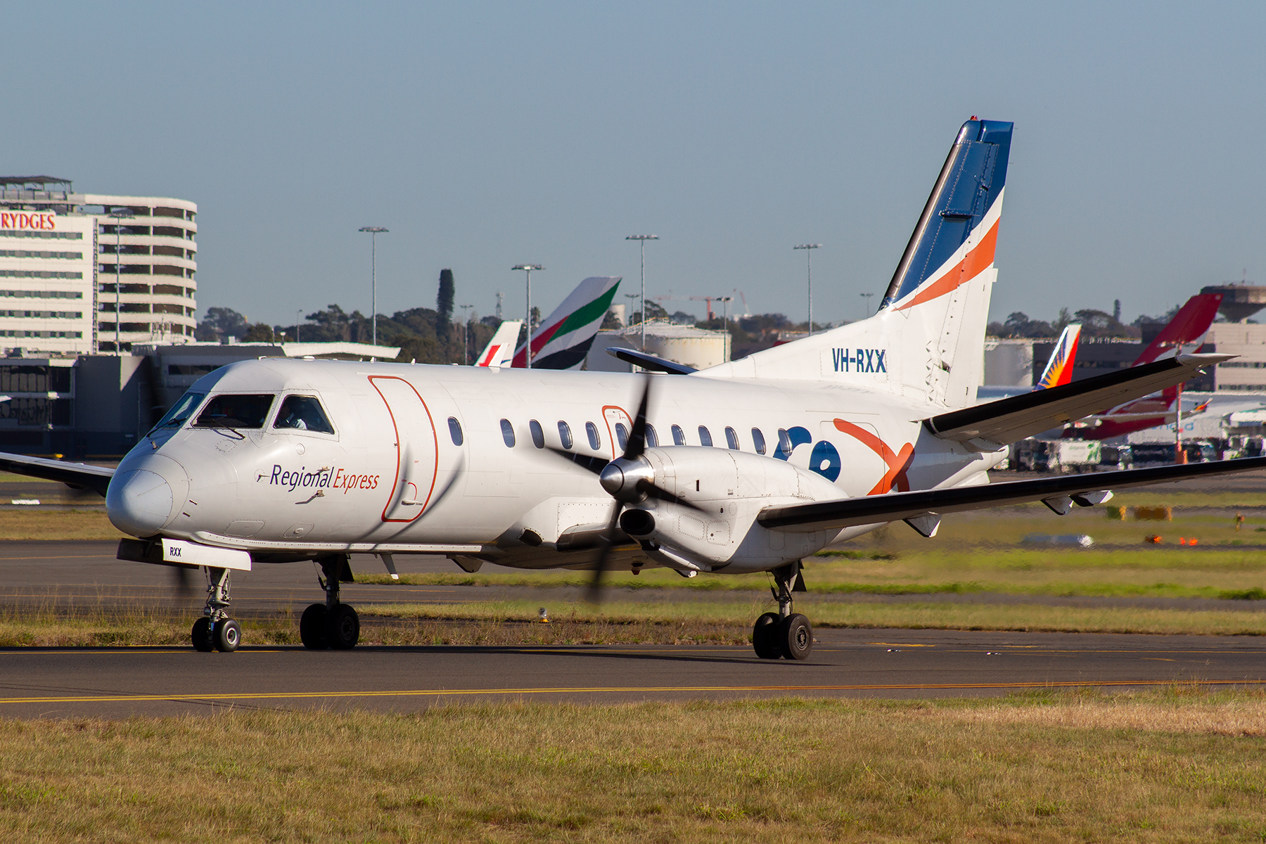 Rex Airlines Saab 340B VH-RXX at Kingsford Smith