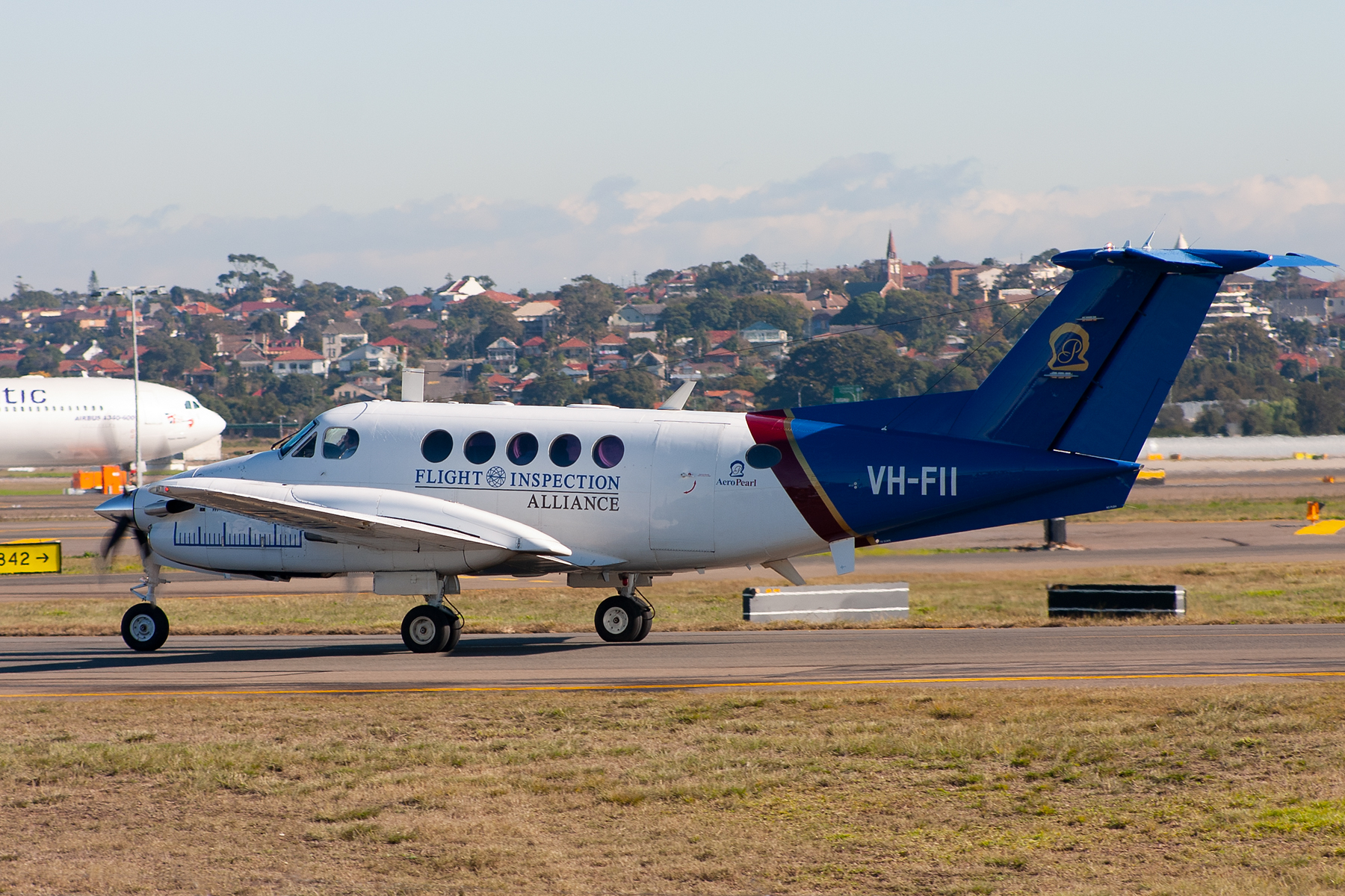 Air Services Australia (Pty) Beech King Air 200 VH-FII at Kingsford Smith
