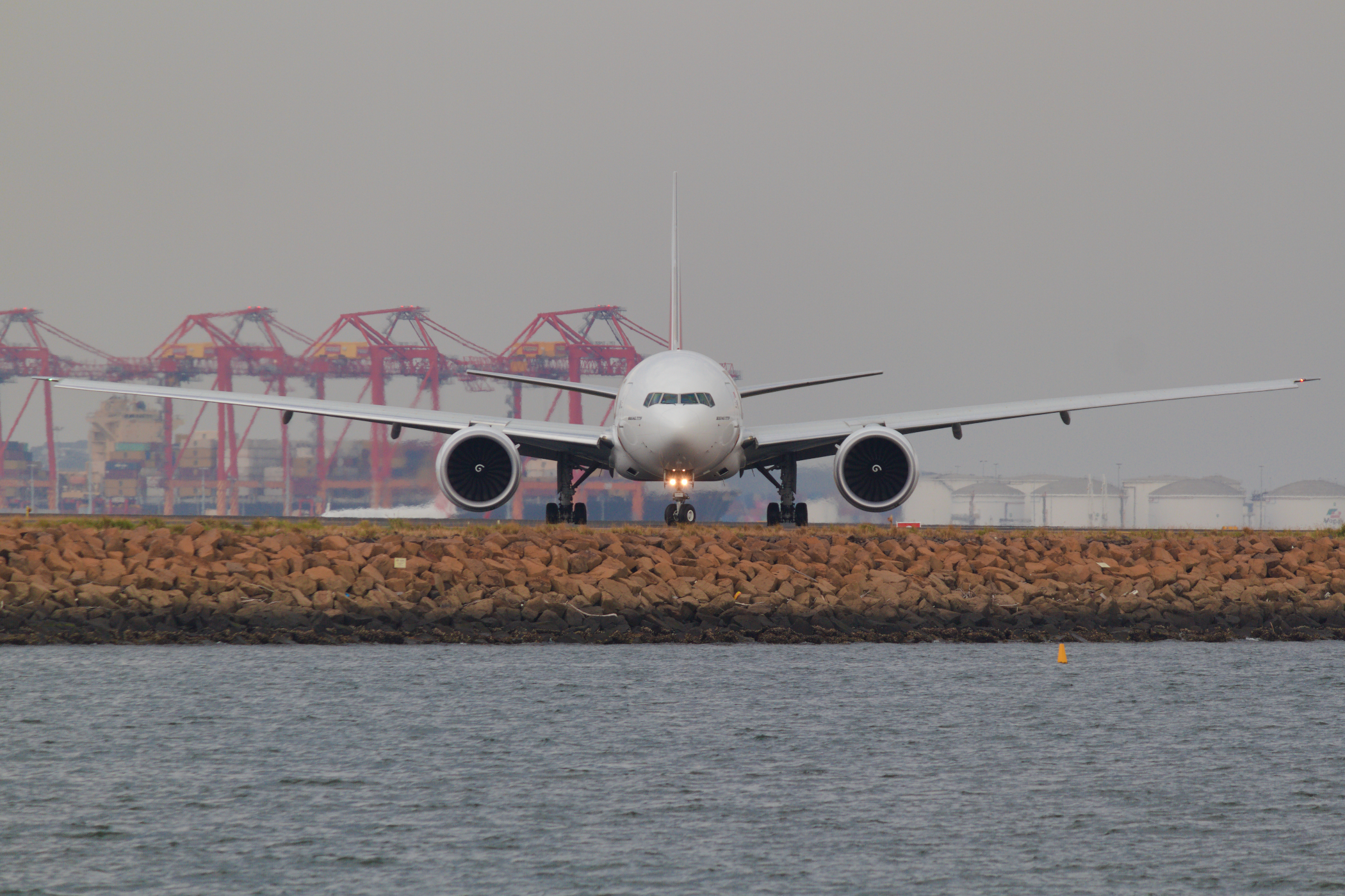Emirates AL-Sky Cargo Boeing 777-200F A6-EFX at Kingsford Smith