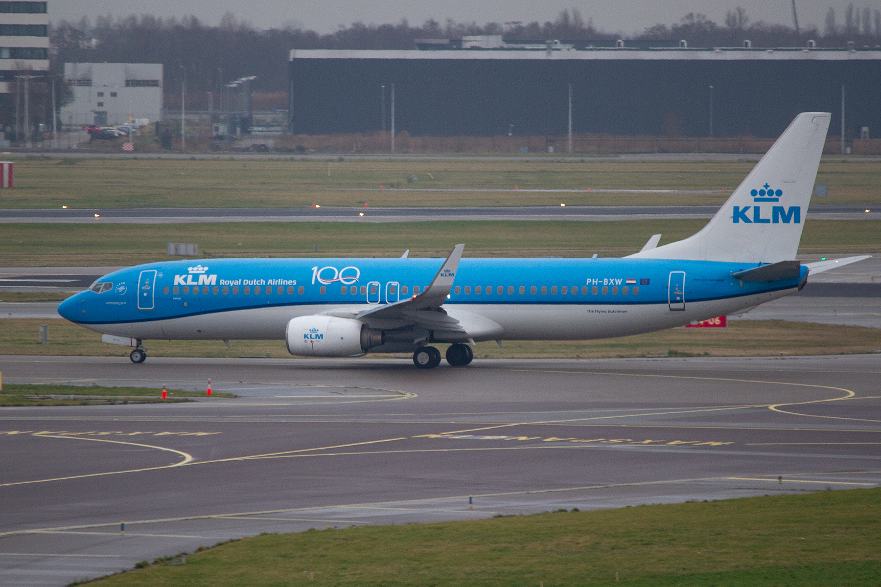 KLM Boeing 737-800 PH-BXW at Schiphol