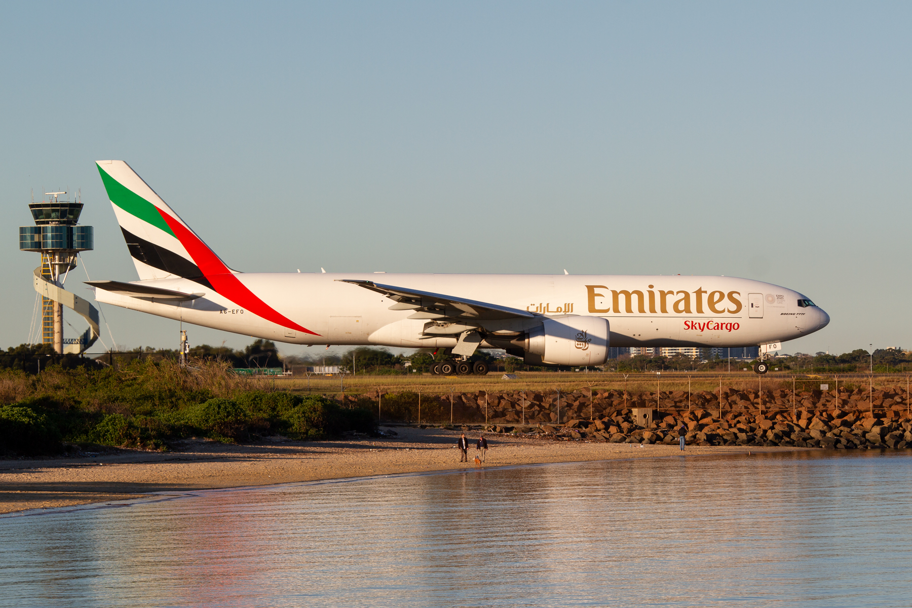 Emirates Airlines Boeing 777-200F A6-EFO at Kingsford Smith