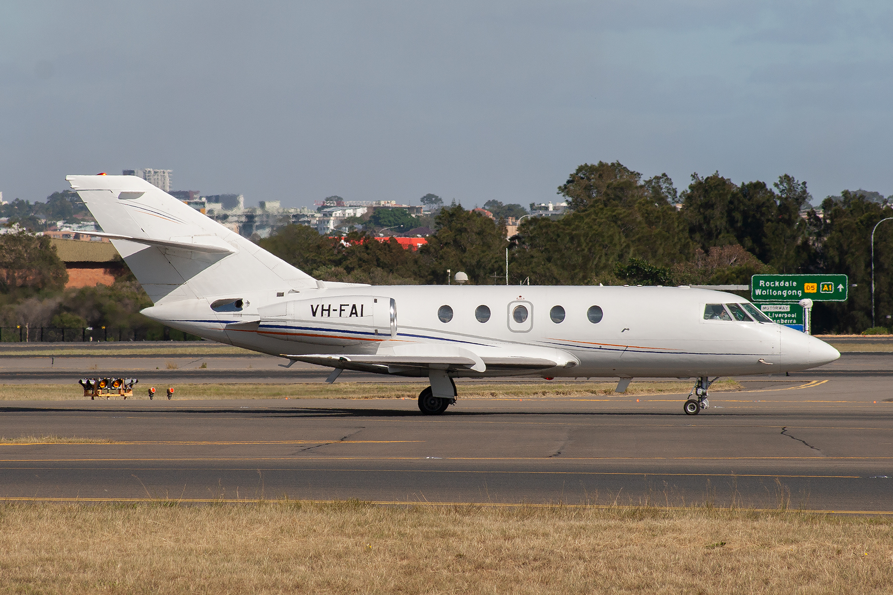 Business Aviation Solutions (Pty) Dassault Falcon 20F-5B VH-FAI at Kingsford Smith