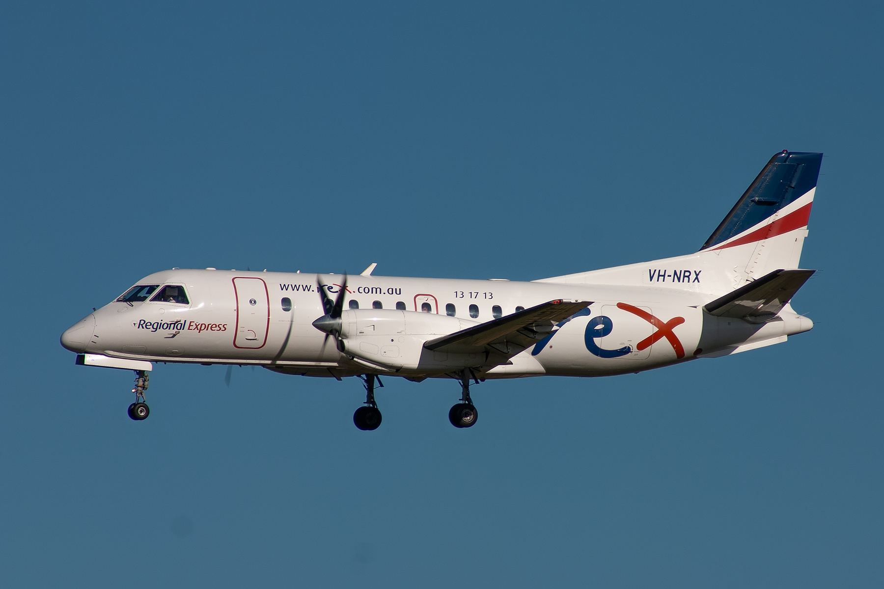 Rex Airlines Saab 340B VH-NRX at Kingsford Smith