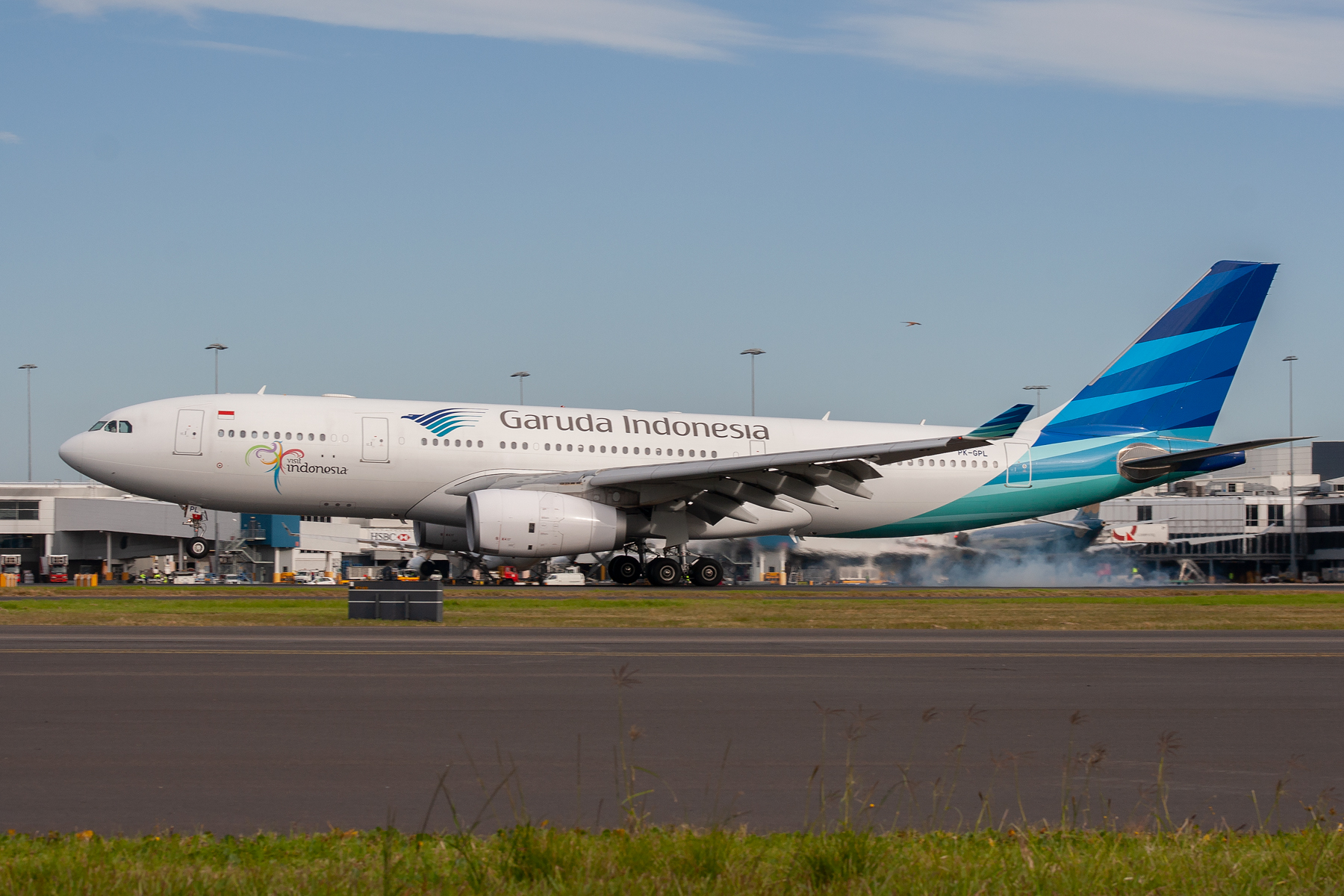 Garuda Indonesia Airbus A330-200 PK-GPL at Kingsford Smith