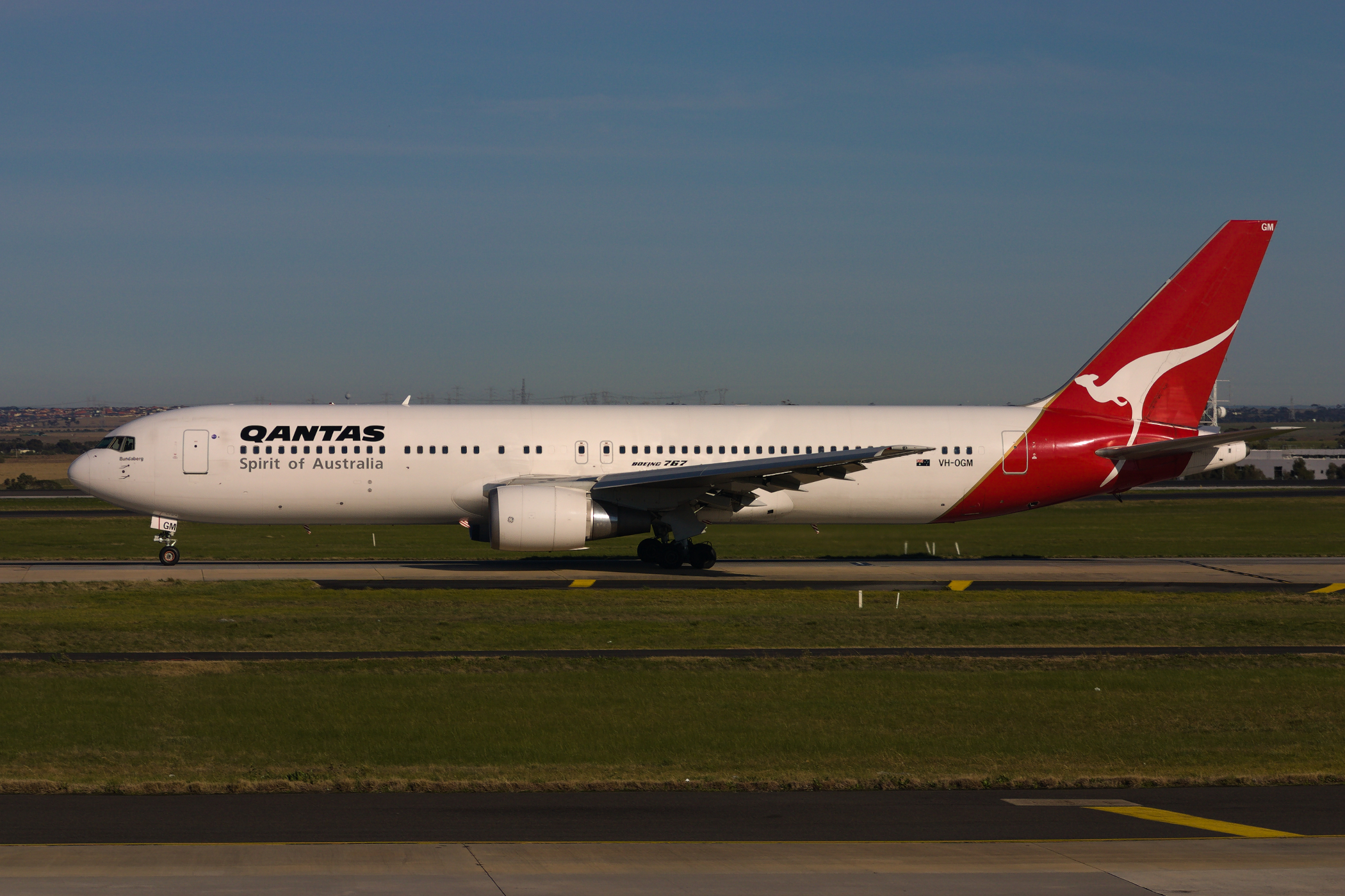 Qantas Boeing 767-300ER VH-OGM at Tullamarine