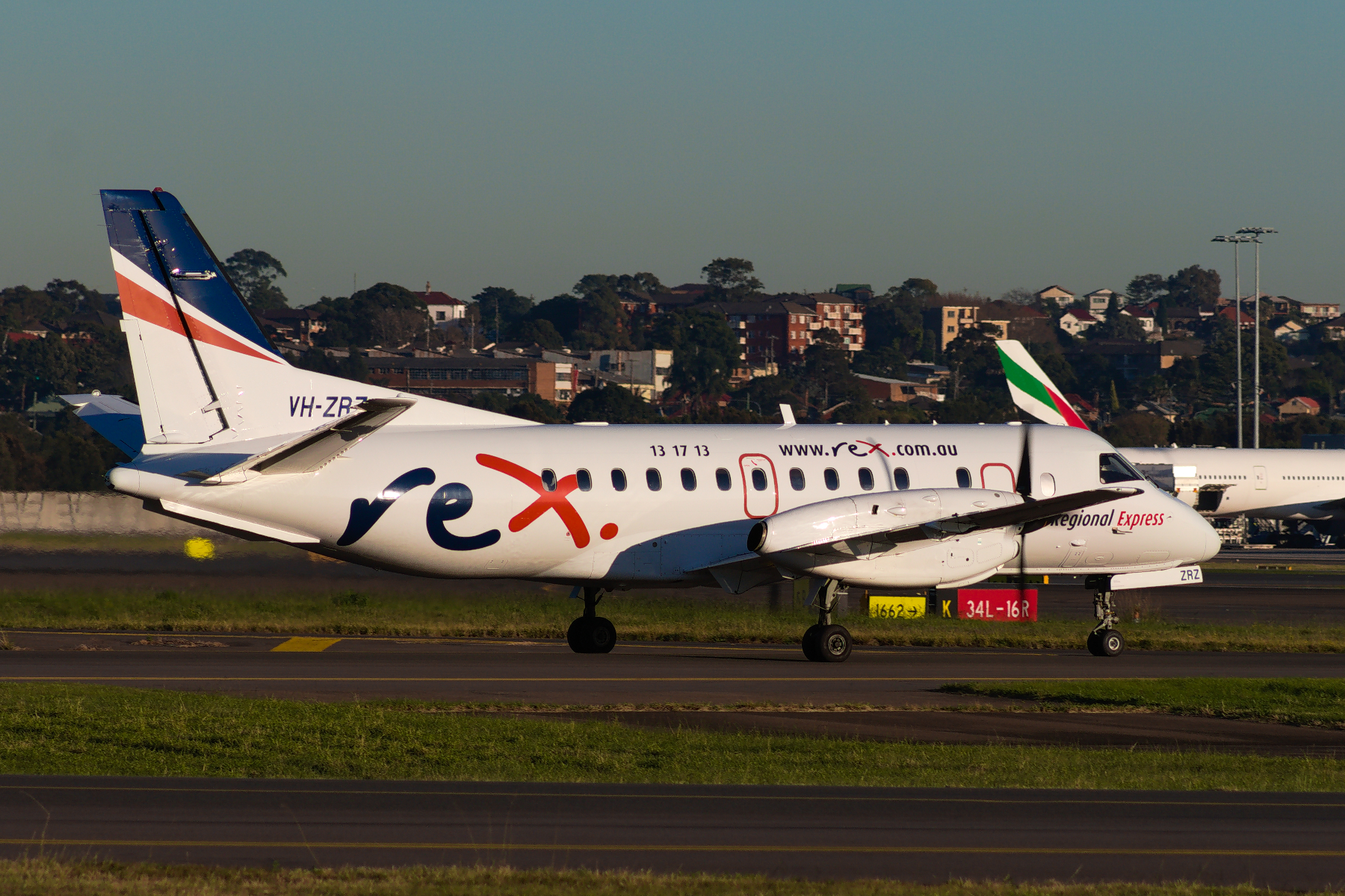 Rex Airlines Saab 340B VH-ZRZ at Kingsford Smith