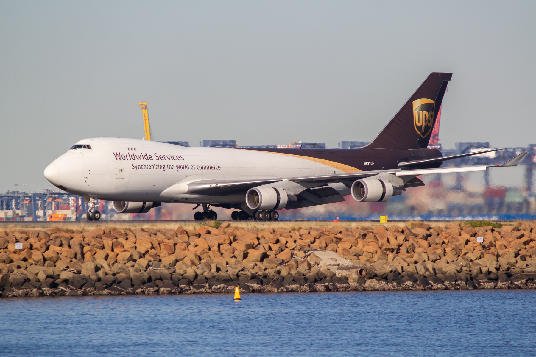 UPS Boeing 747-400F N577UP at Kingsford Smith