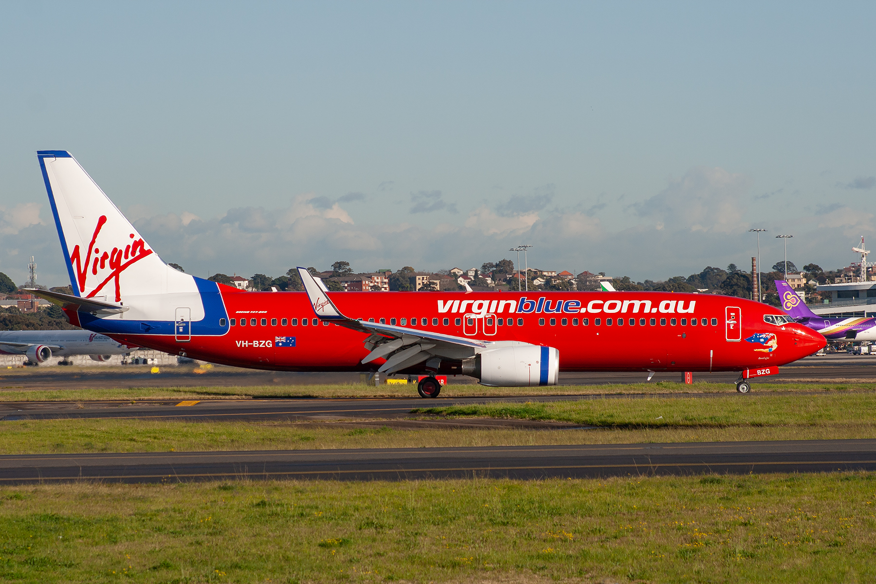 Virgin Blue Airlines Boeing 737-800 VH-BZG at Kingsford Smith