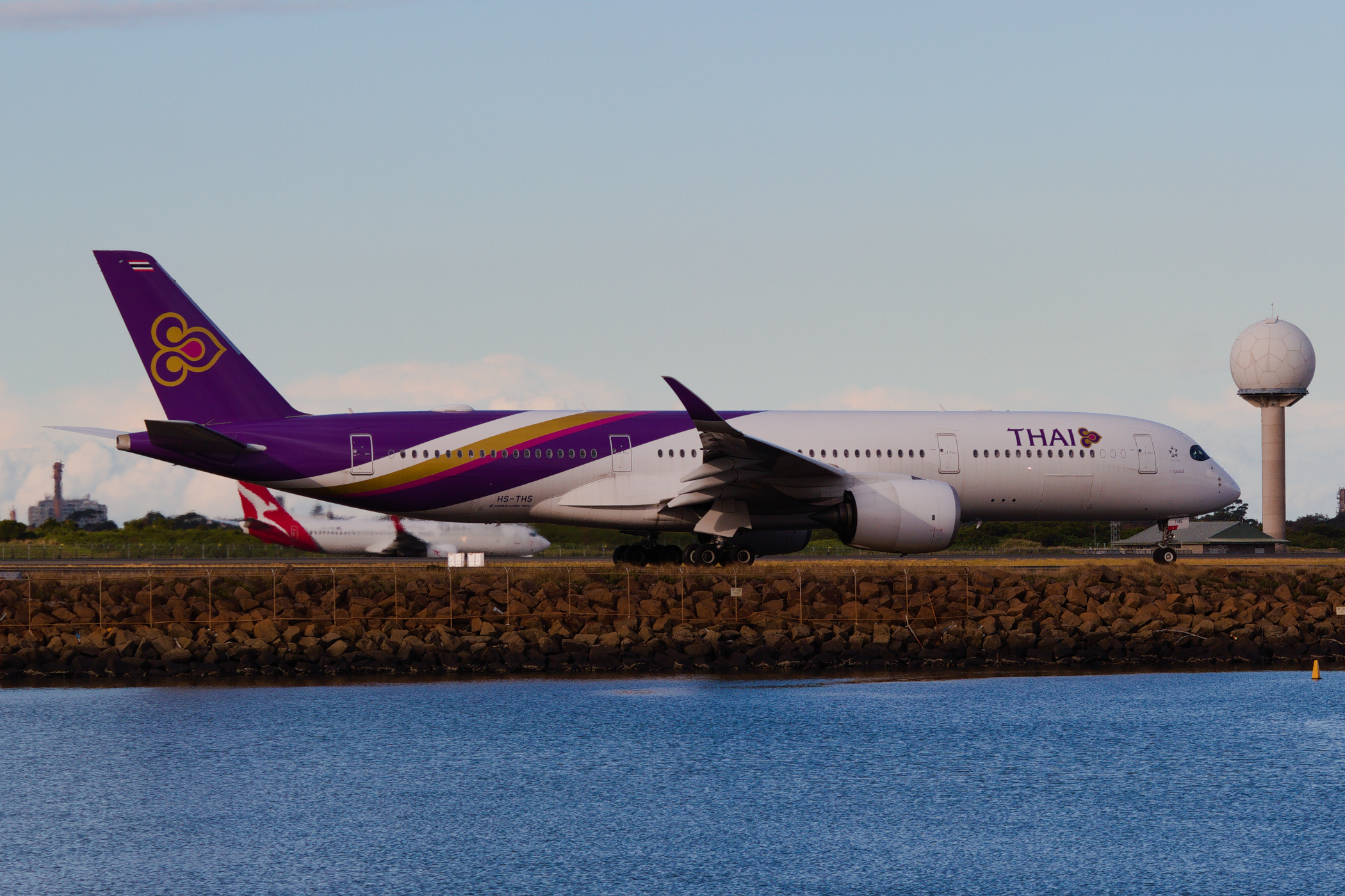 Thai AW International Airbus A350-900 HS-THS at Kingsford Smith