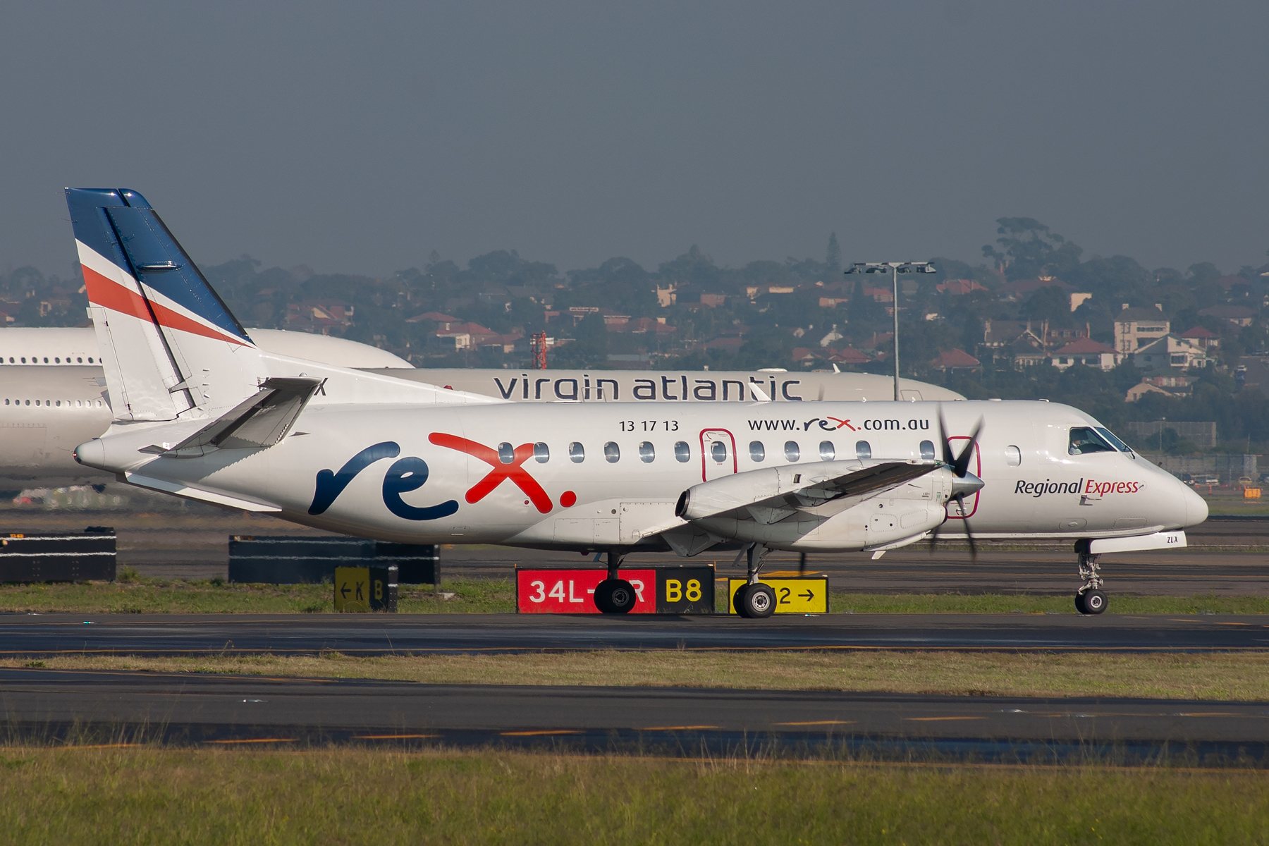 Rex Airlines Saab 340B VH-ZLX at Kingsford Smith