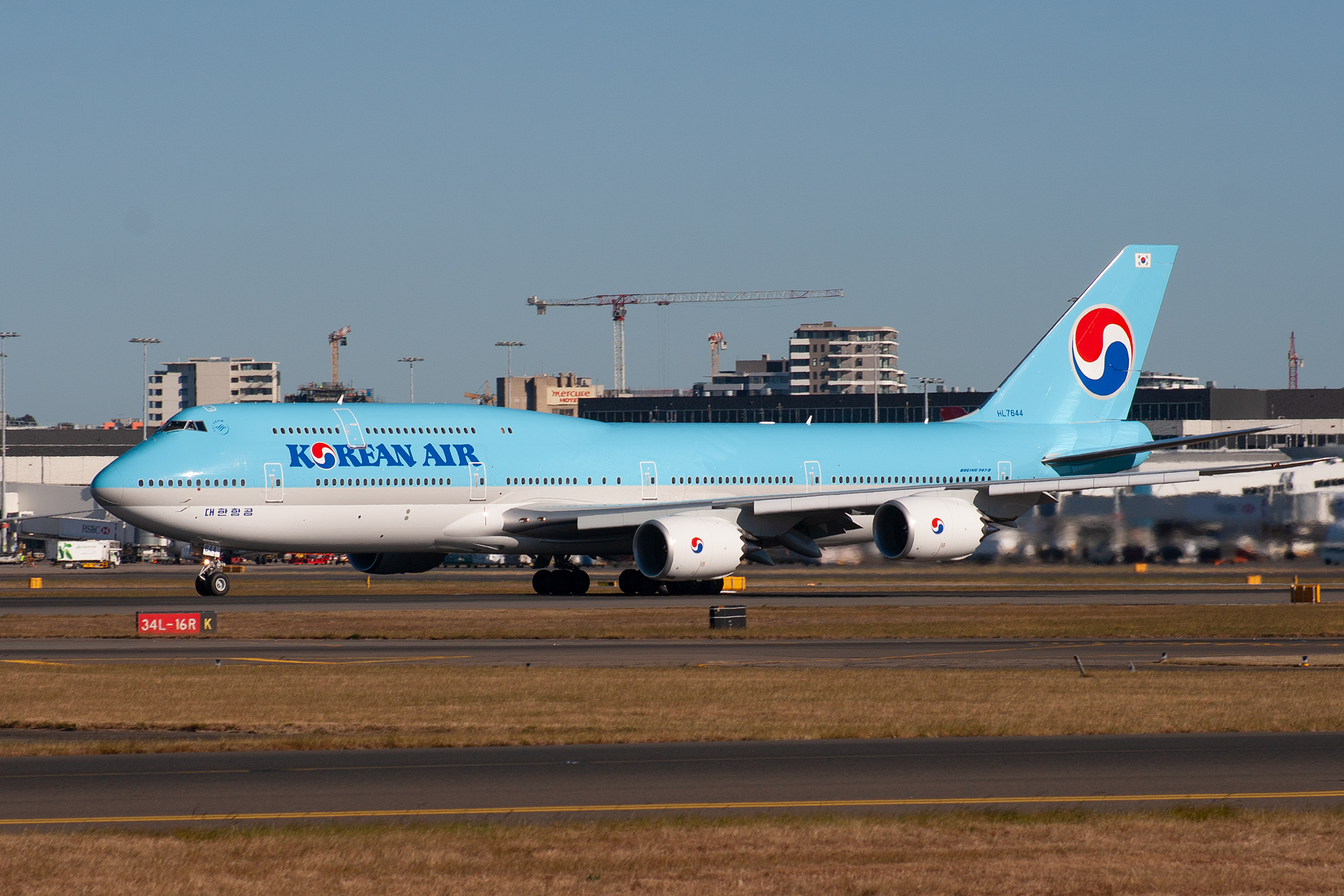 Korean Air Boeing 747-800 HL7644 at Kingsford Smith