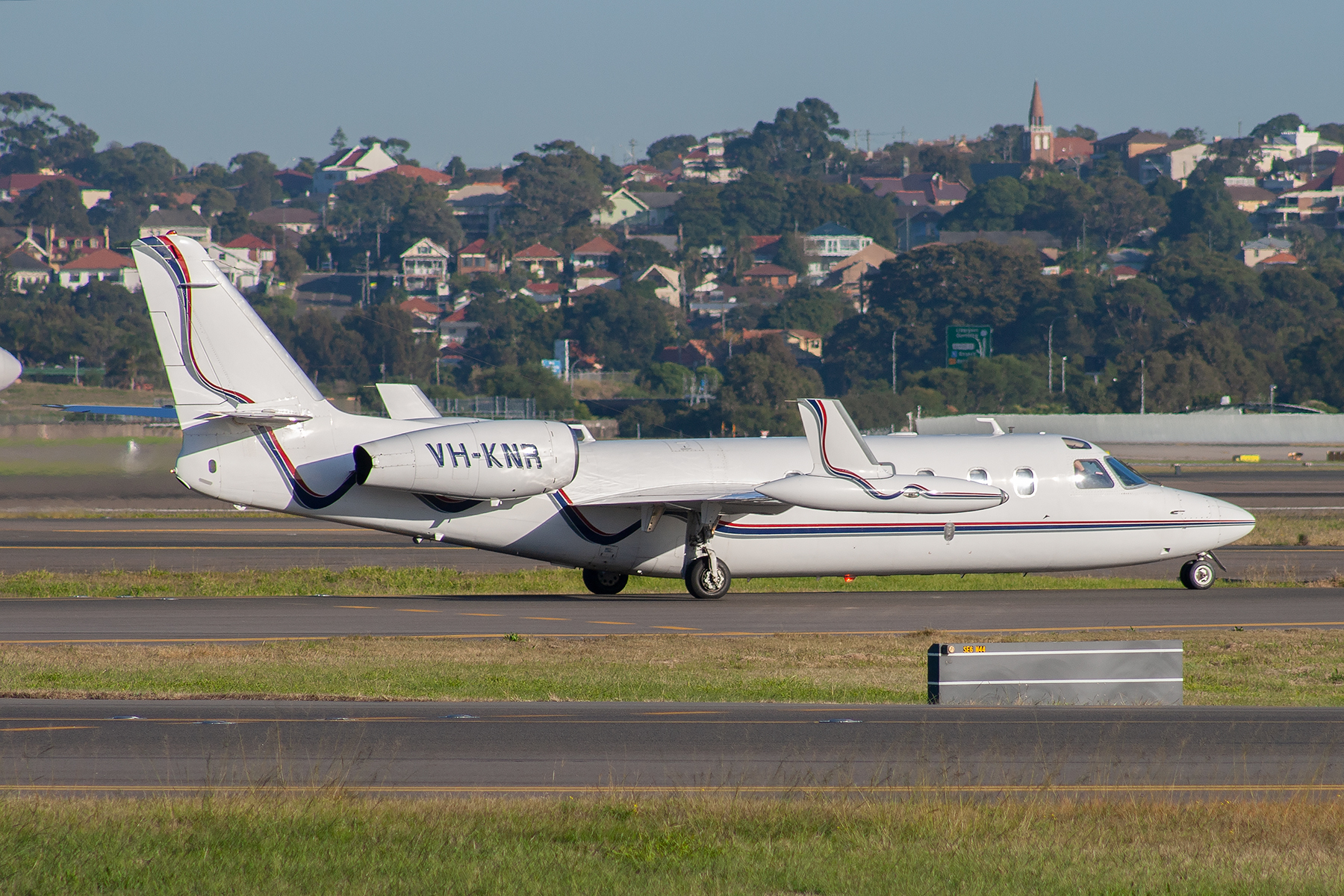 Pel-Air Aviation (Pty) Gulfstream 1124A VH-KNR at Kingsford Smith