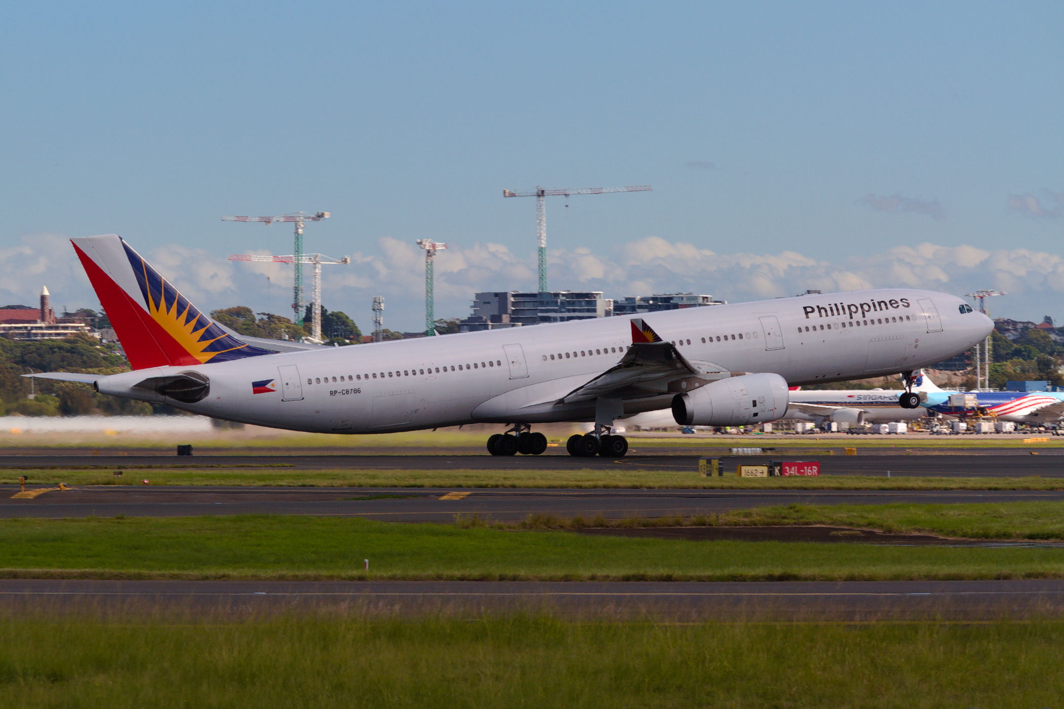 Philippine Airlines Airbus A330-300 RP-C8786 at Kingsford Smith