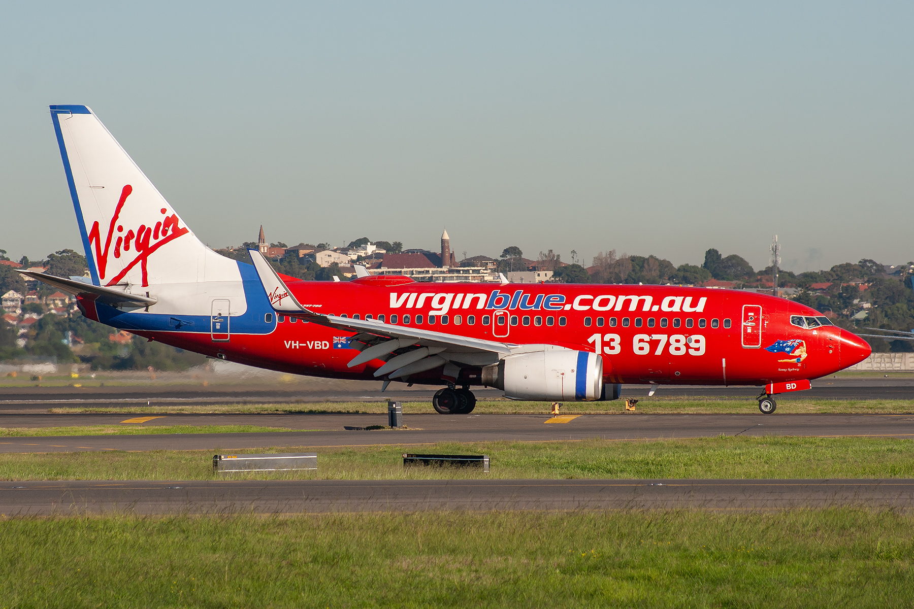 Virgin Blue Airlines Boeing 737-700 VH-VBD at Kingsford Smith