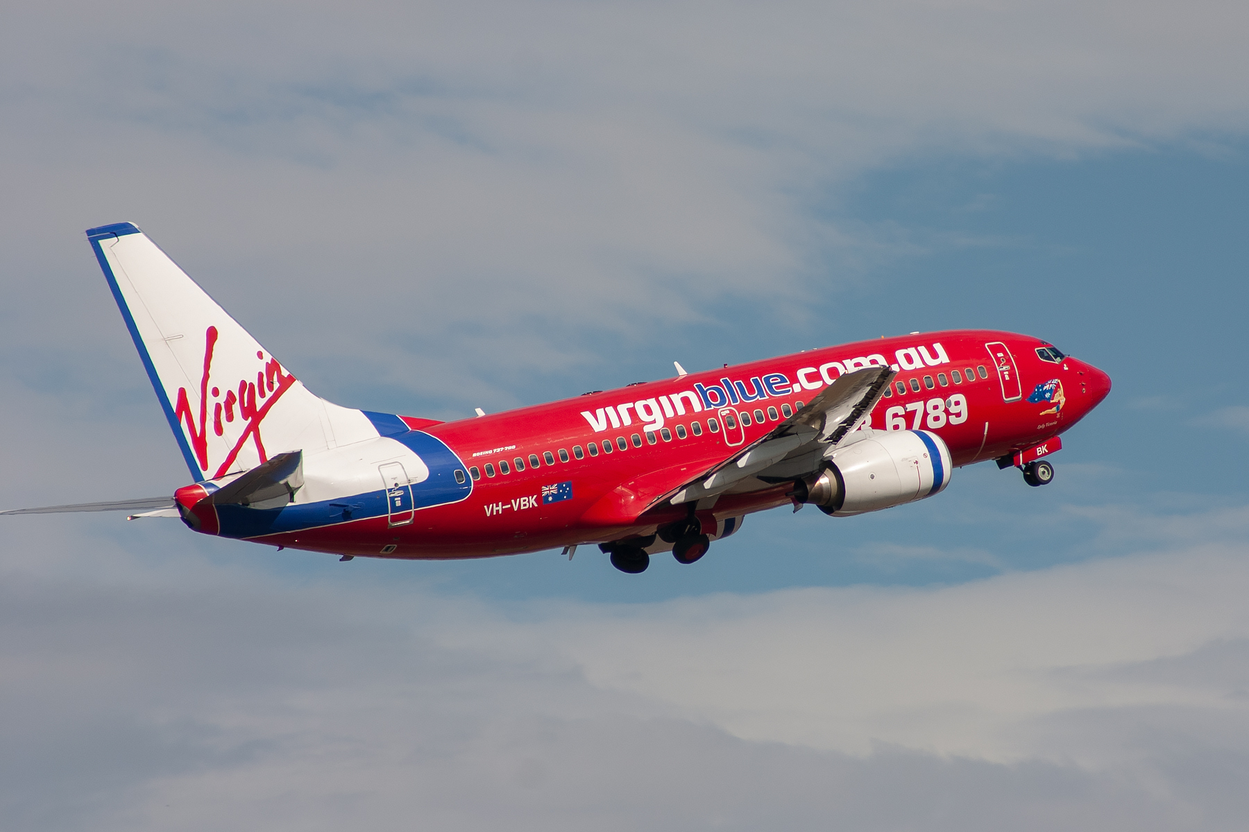 Virgin Blue Airlines Boeing 737-700 VH-VBK at Kingsford Smith