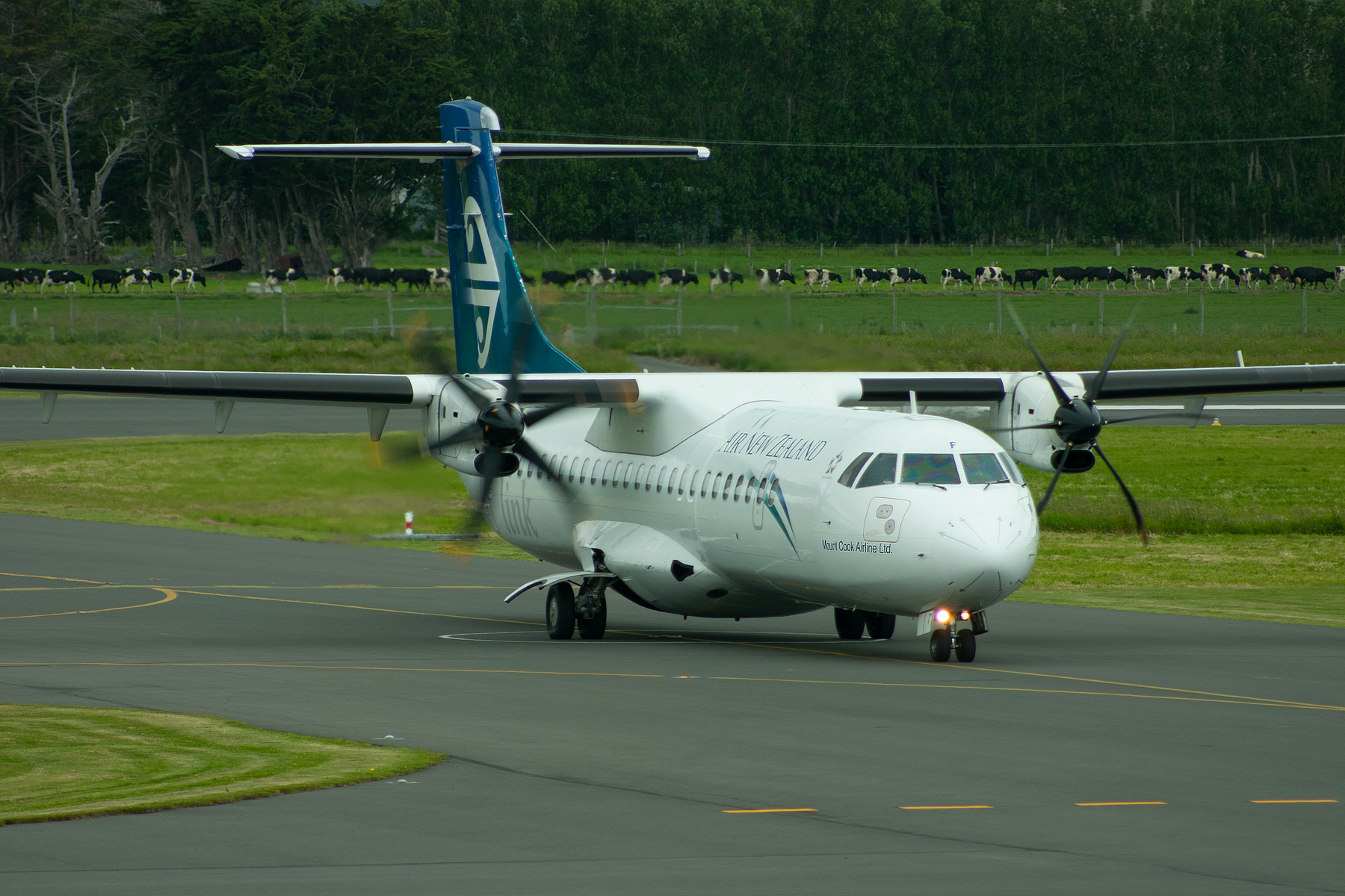 Air New Zealand ATR ATR72-200A ZK-MCF at Dunedin