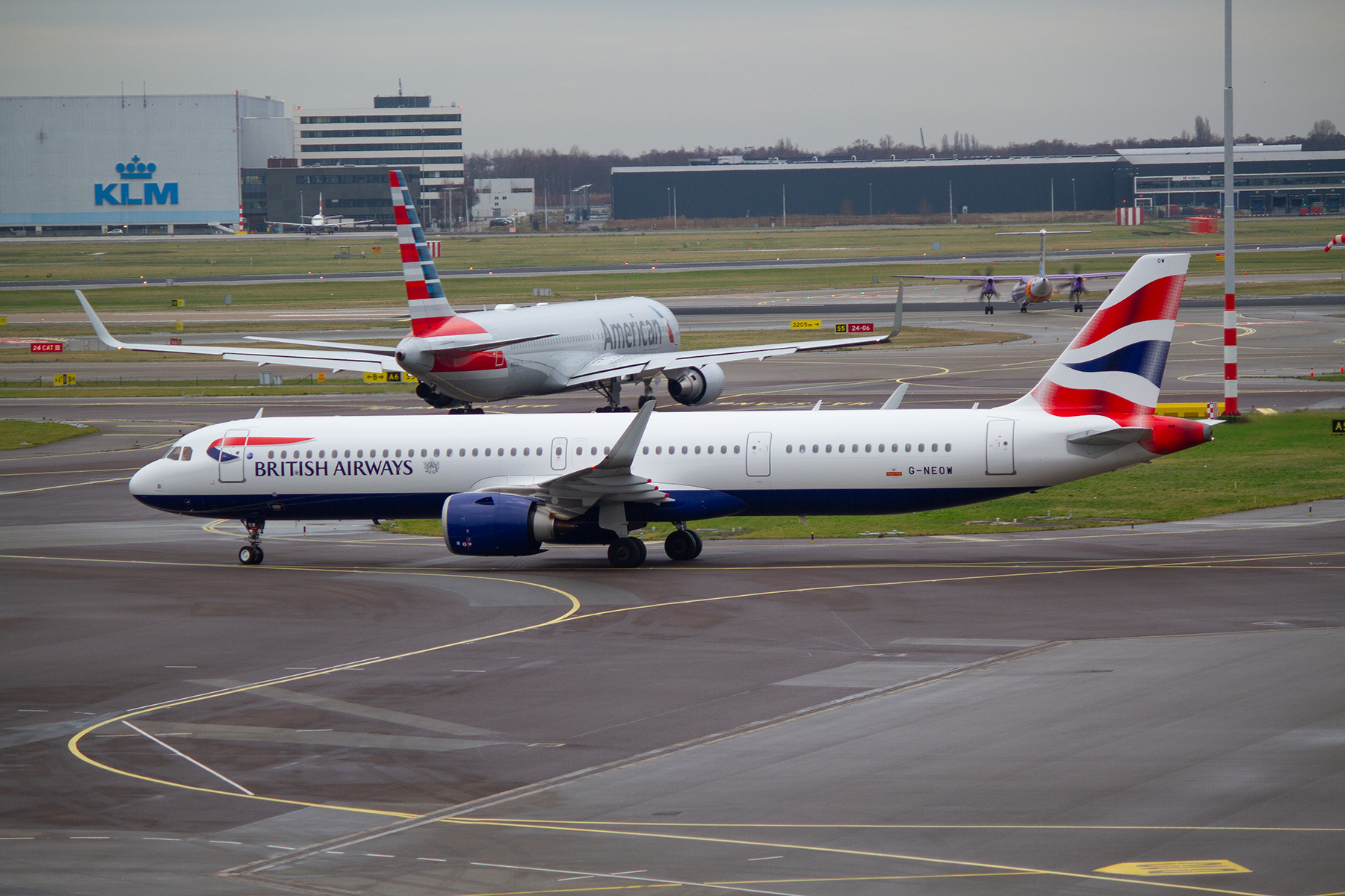 British Airways Airbus A321NEO-200 G-NEOW at Schiphol