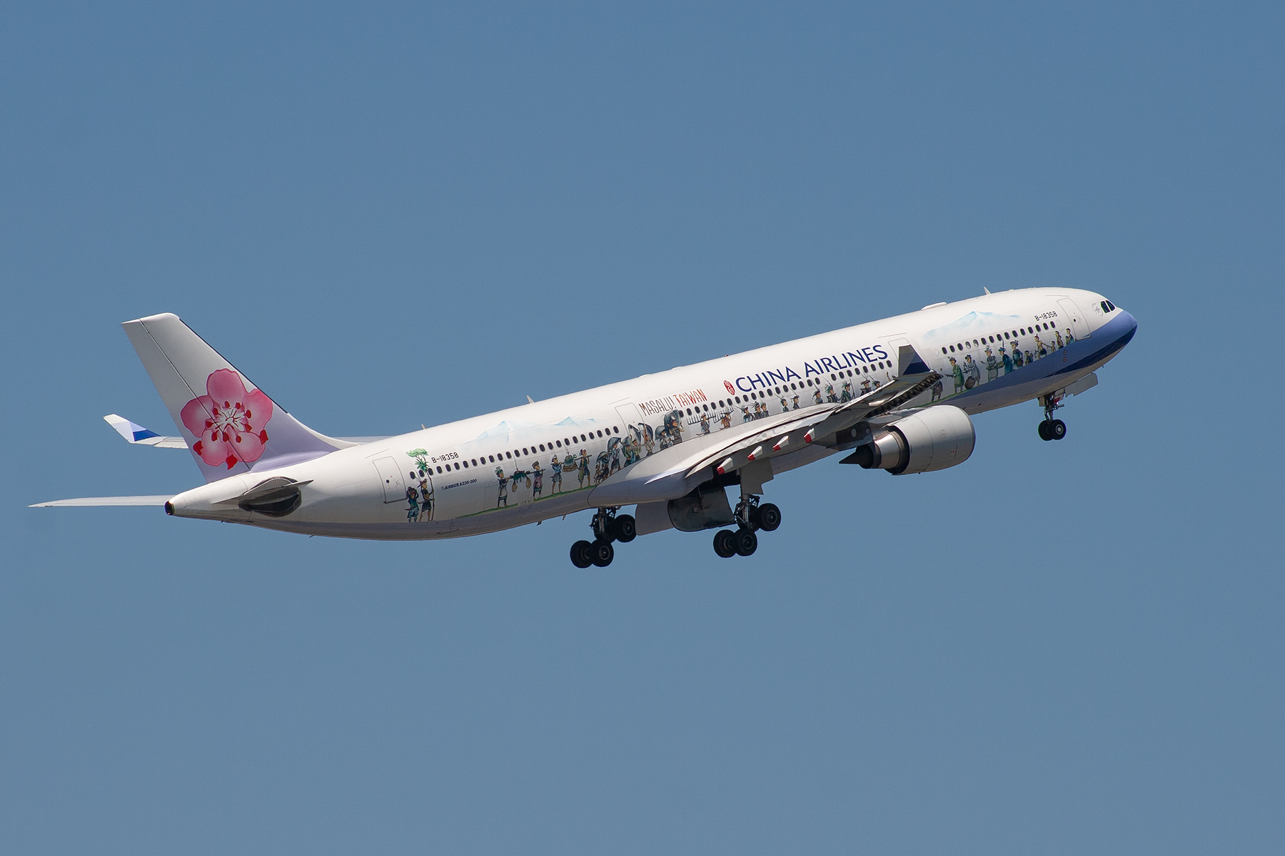 China Airlines Airbus A330-300 B-18358 at Kingsford Smith